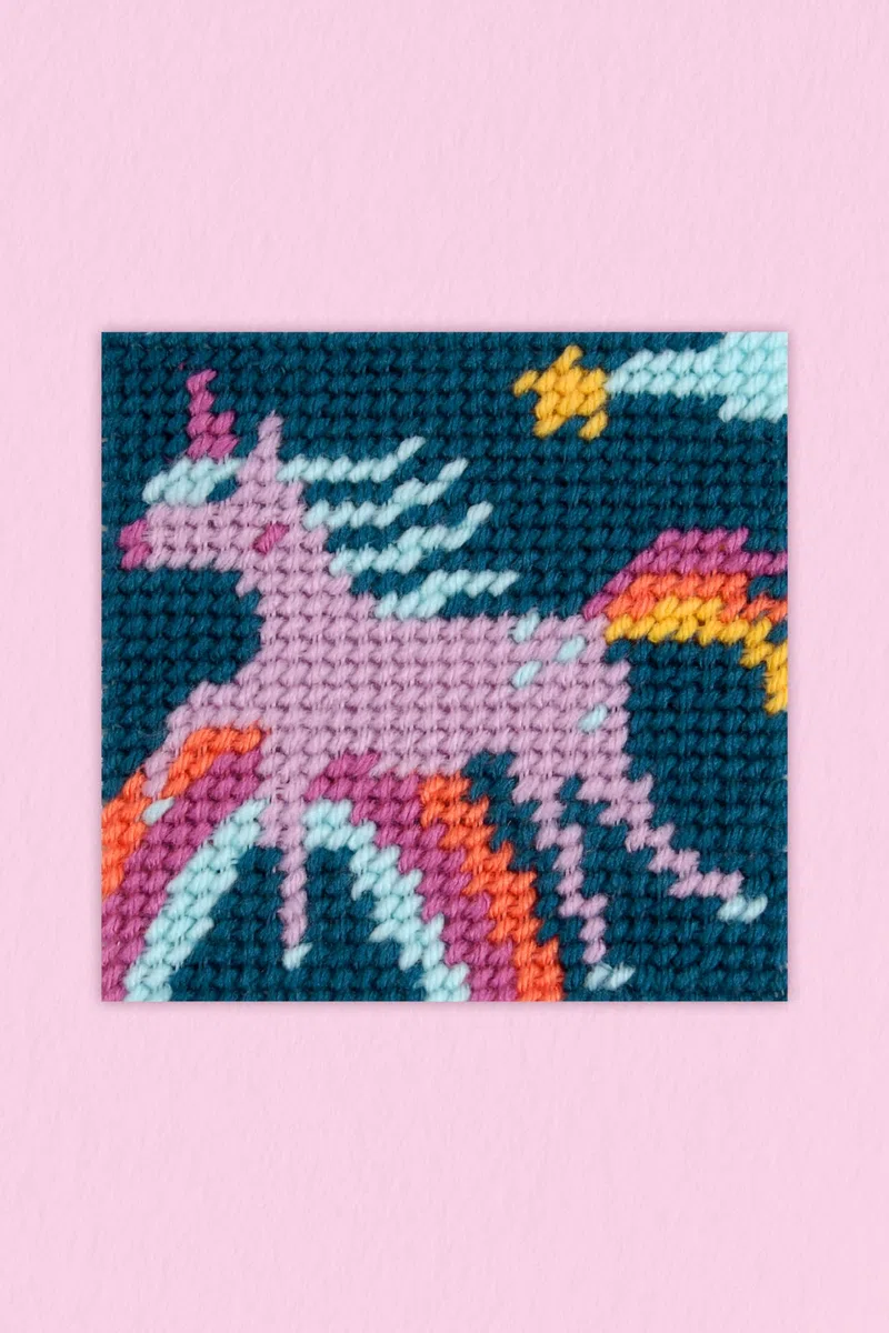 DMC - Rainbow l'Unicorno Kit tappezzeria facile per bambini