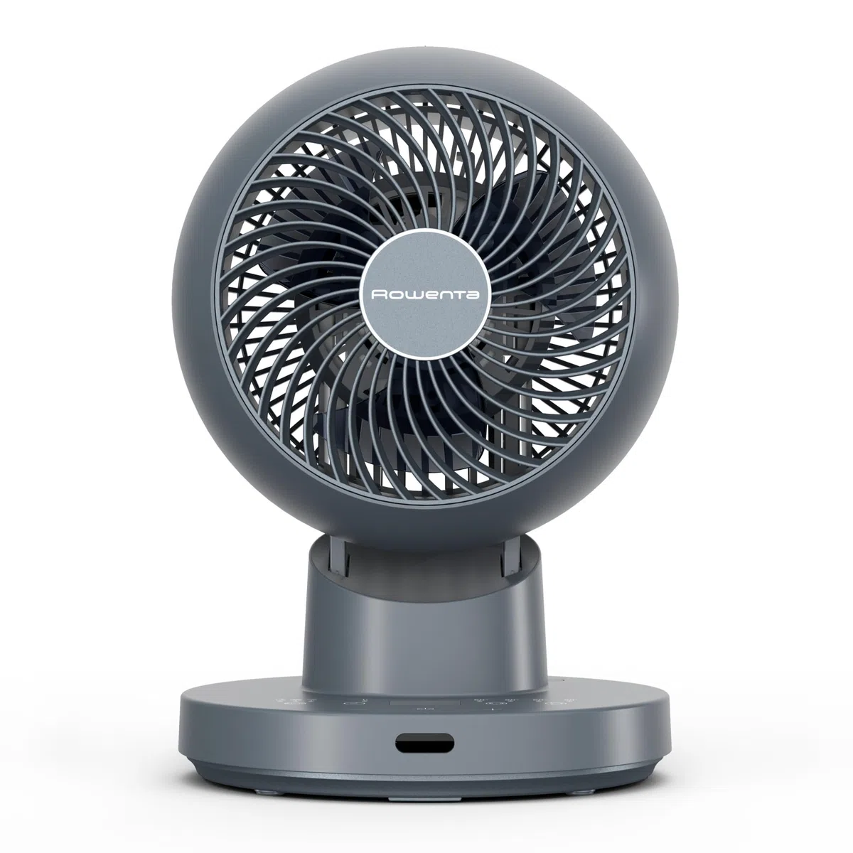 Rowenta Turbo Swift Compact, Ventilatore da Tavolo Silenzioso a 3 Modalità e 12 Velocità, con Modalità Silent Night, Oscillazione Multidirezionale, QV5041F0