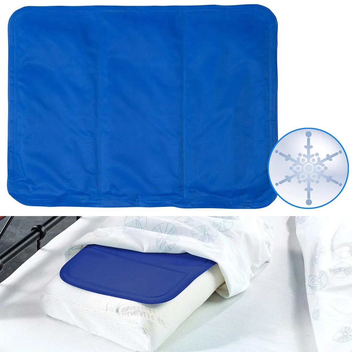 newgen medicals materassi refrigeranti per persone: Set da 2 cuscini rinfrescanti, 30 x 40 cm, blu (cuscino di supporto, coperta rinfrescante per persone, fresco)