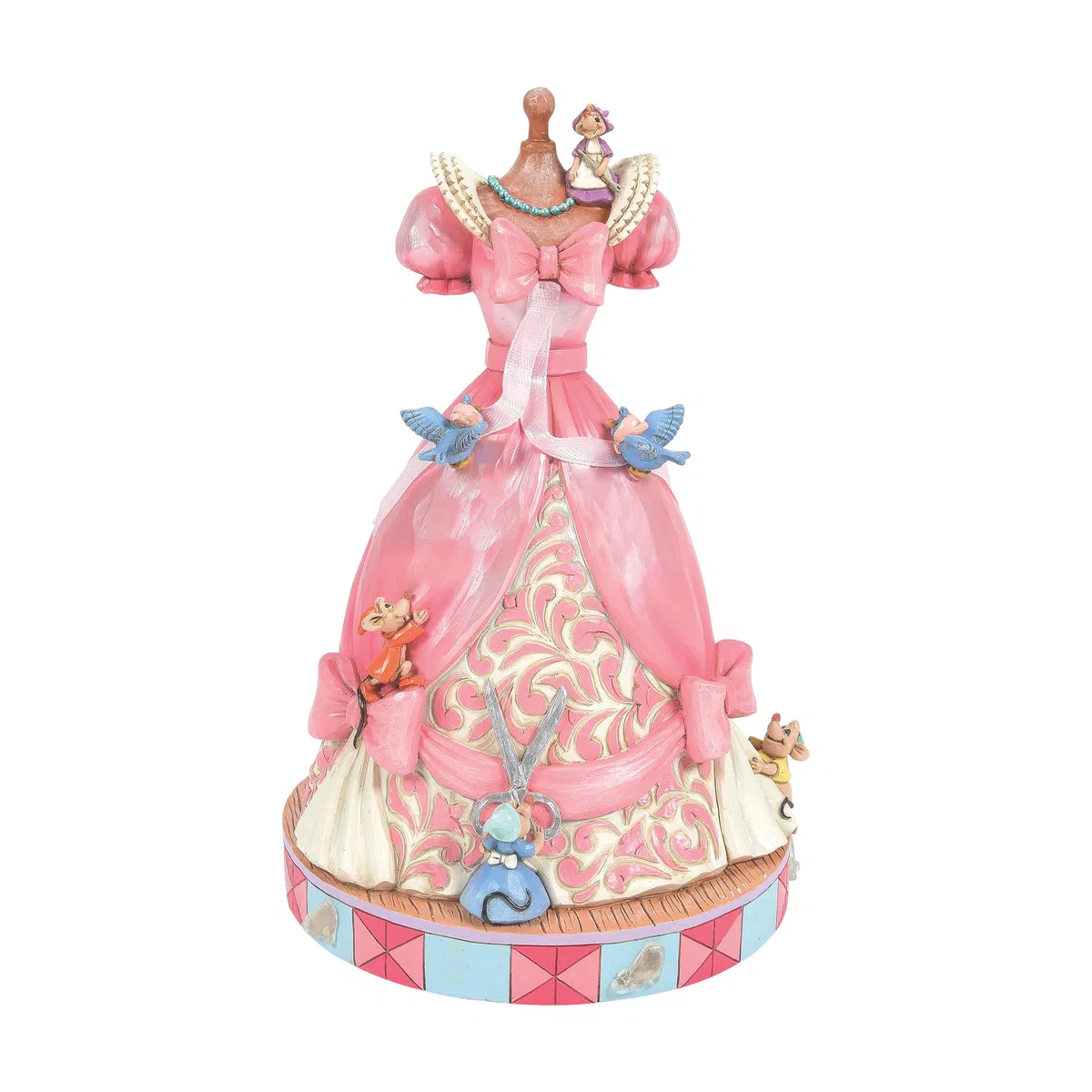 Figurina Musicale Cenerentola con vestito rosa Collezione Disney Traditions