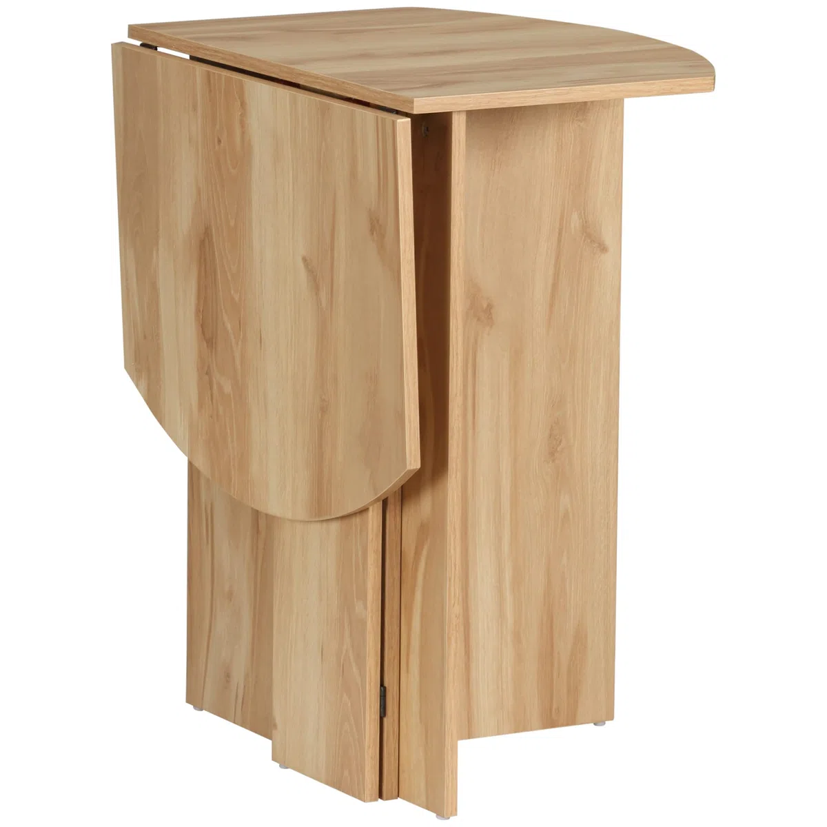 HOMCOM Tavolo da Pranzo, Tavolo Pieghevole Salvaspazio da Cucina e Soggiorno in Legno 90x60x74cm, Quercia