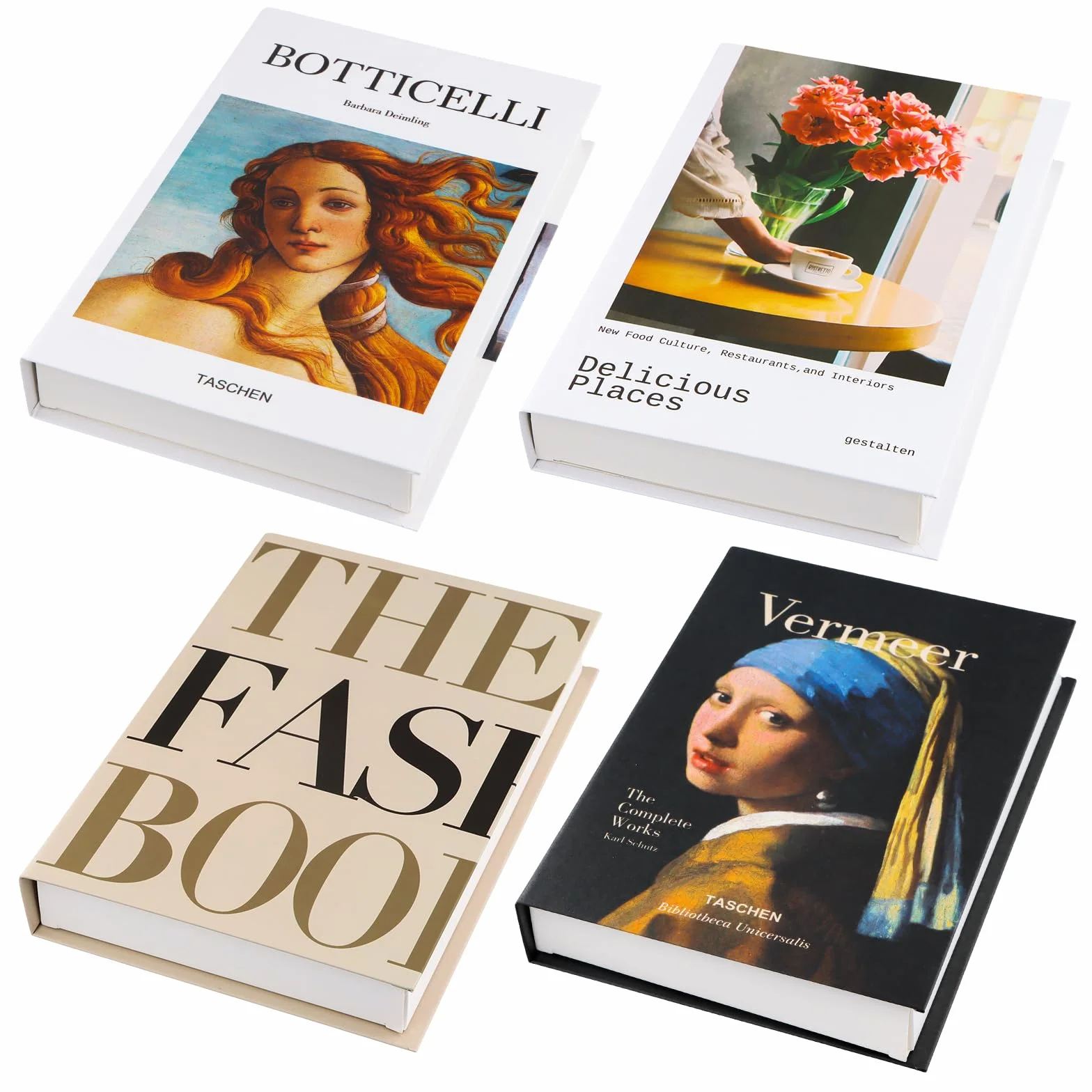 4 Pezzi Librari Decorativi Alla Moda, Set Senza Pagine per Arredamento Della Casa, Tavolino, Scaffali (Colorato)