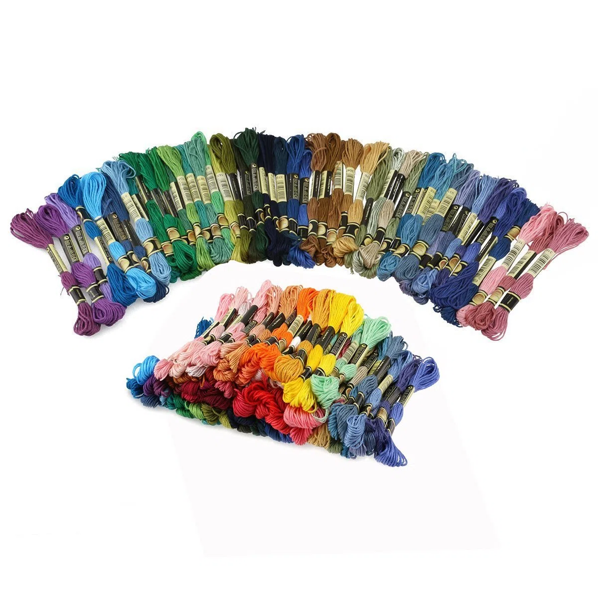 Matassine Punto Croce,100 Colori Ricamo Morbidi Filo da Ricamo Poliestere Punto Croce Kit,100% cotone