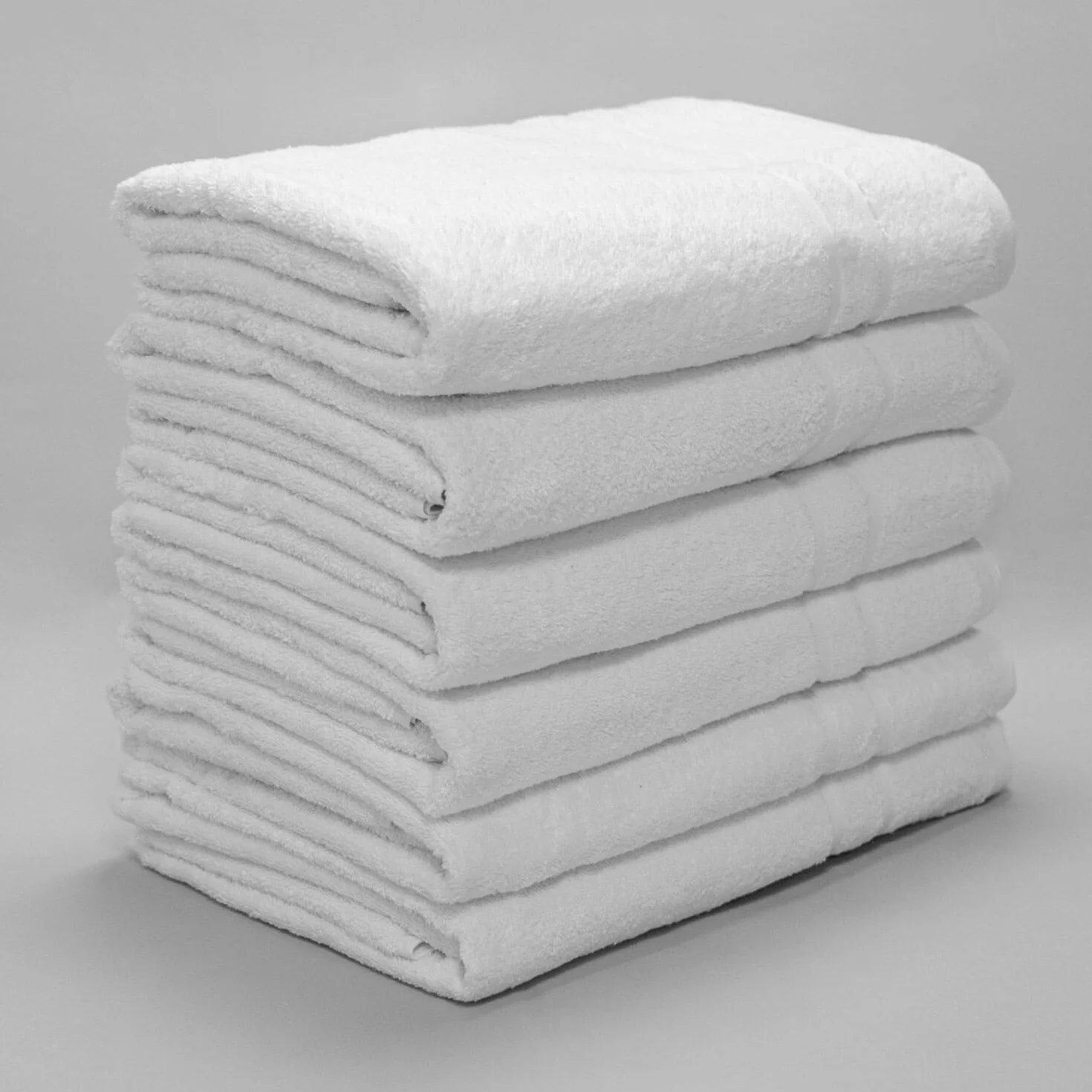 BURRITO BLANCO | Asciugamani per la ristorazione Lisci STOX10 Bianchi | Asciugamani 30x50 cm | Spugna cotone 100% 480 gr/m² | Asciugamano viso | 6 pezzi