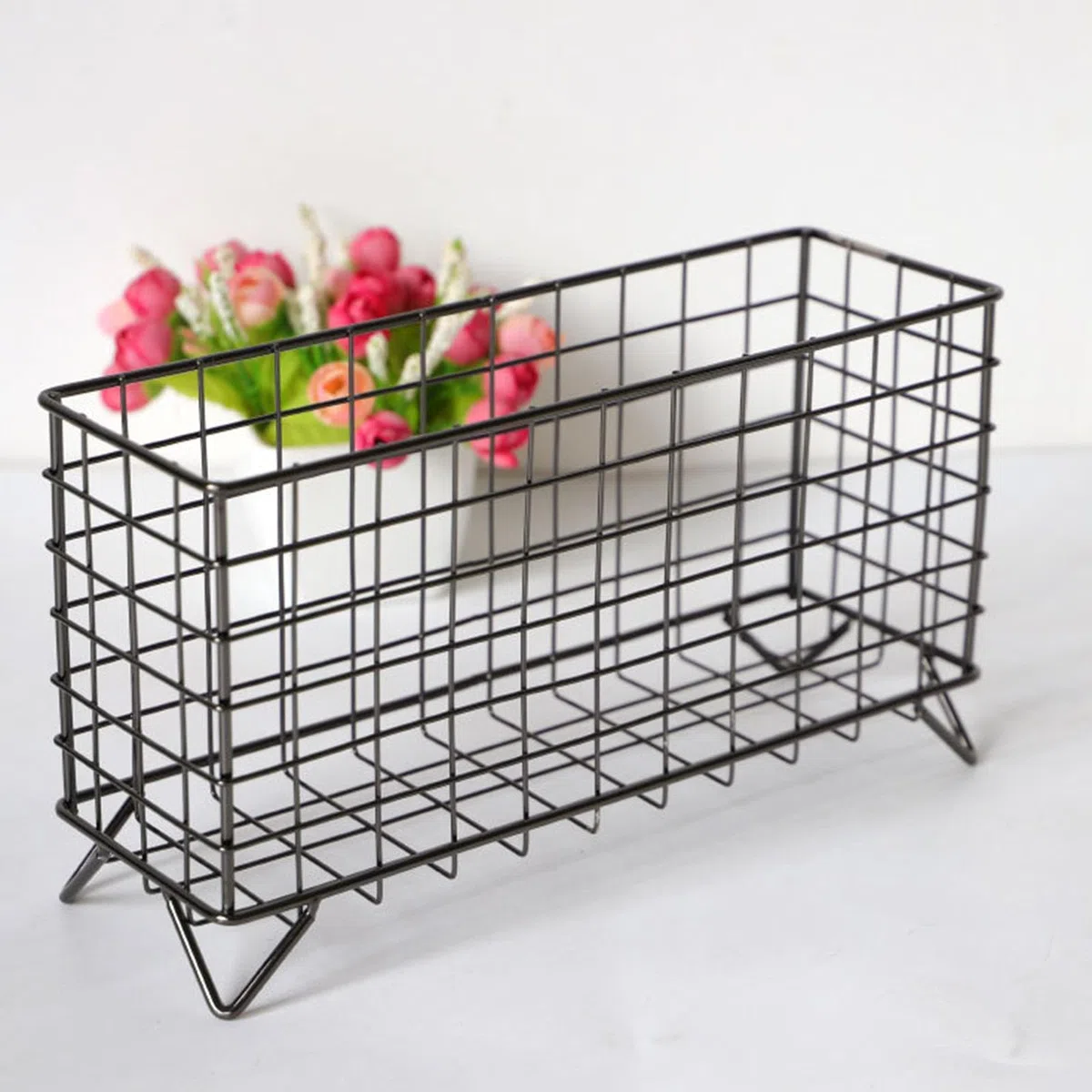 Organizzatore Porta cialde di caffè Contenitore Rettangolare Portatile in Metallo Decorazione Moderna per cestini per cialde di caffè per Bar,