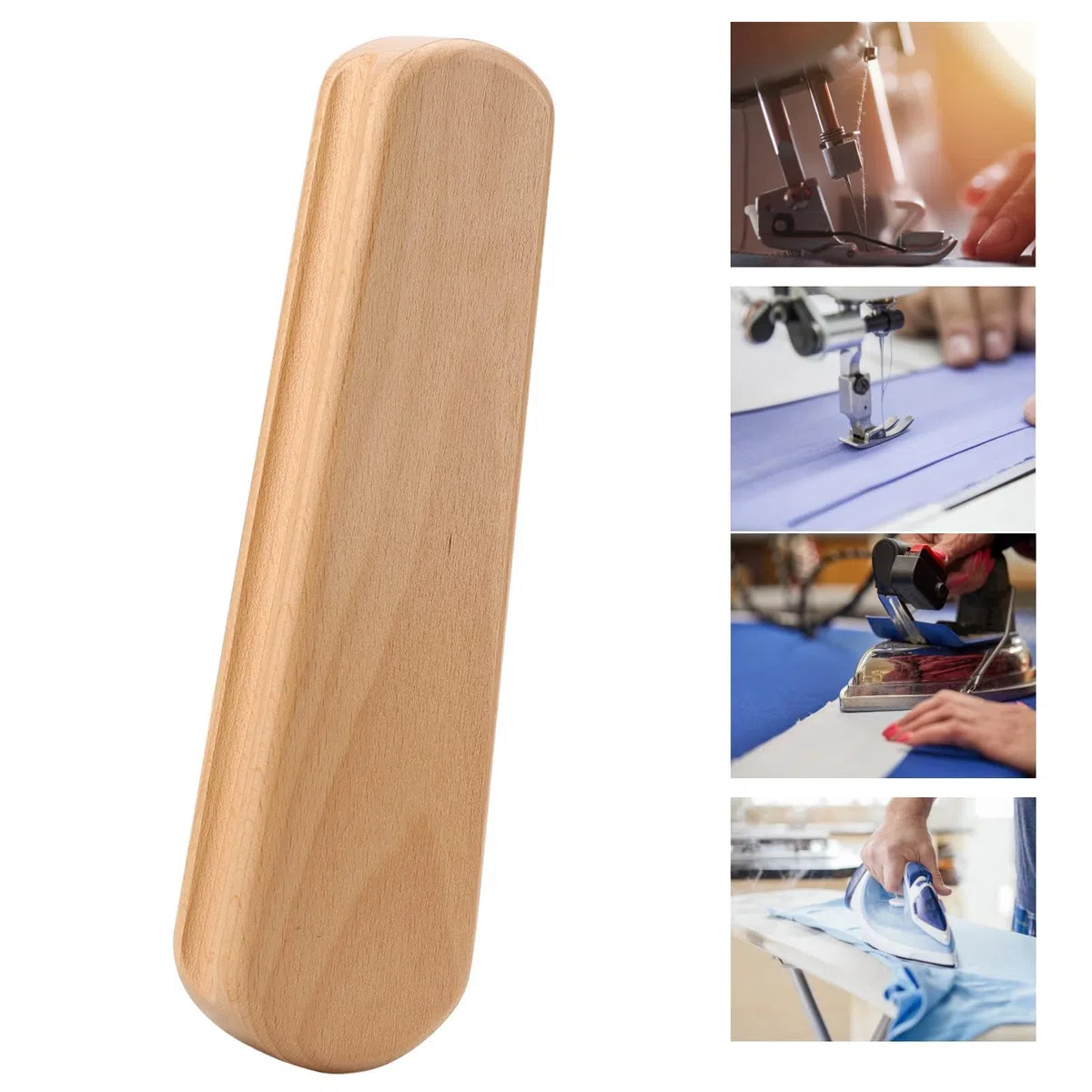 LiebeWH Batacchio da Sarto Tailor Clapper Clapper in Legno Clapper in Legno di Faggio Multifunzione Quilters Clapper per per Abbigliamento Antirughe