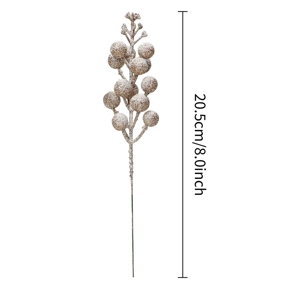 Kunjocy 12 Pz Steli di Bacche Natalizie Glitterate Innevate, Decorazioni di Bacche di Natale Smerigliato Decorazioni Artificiali Picks di Bacche di Natale per Ghirlanda di Natale Ghirlanda Ornamento