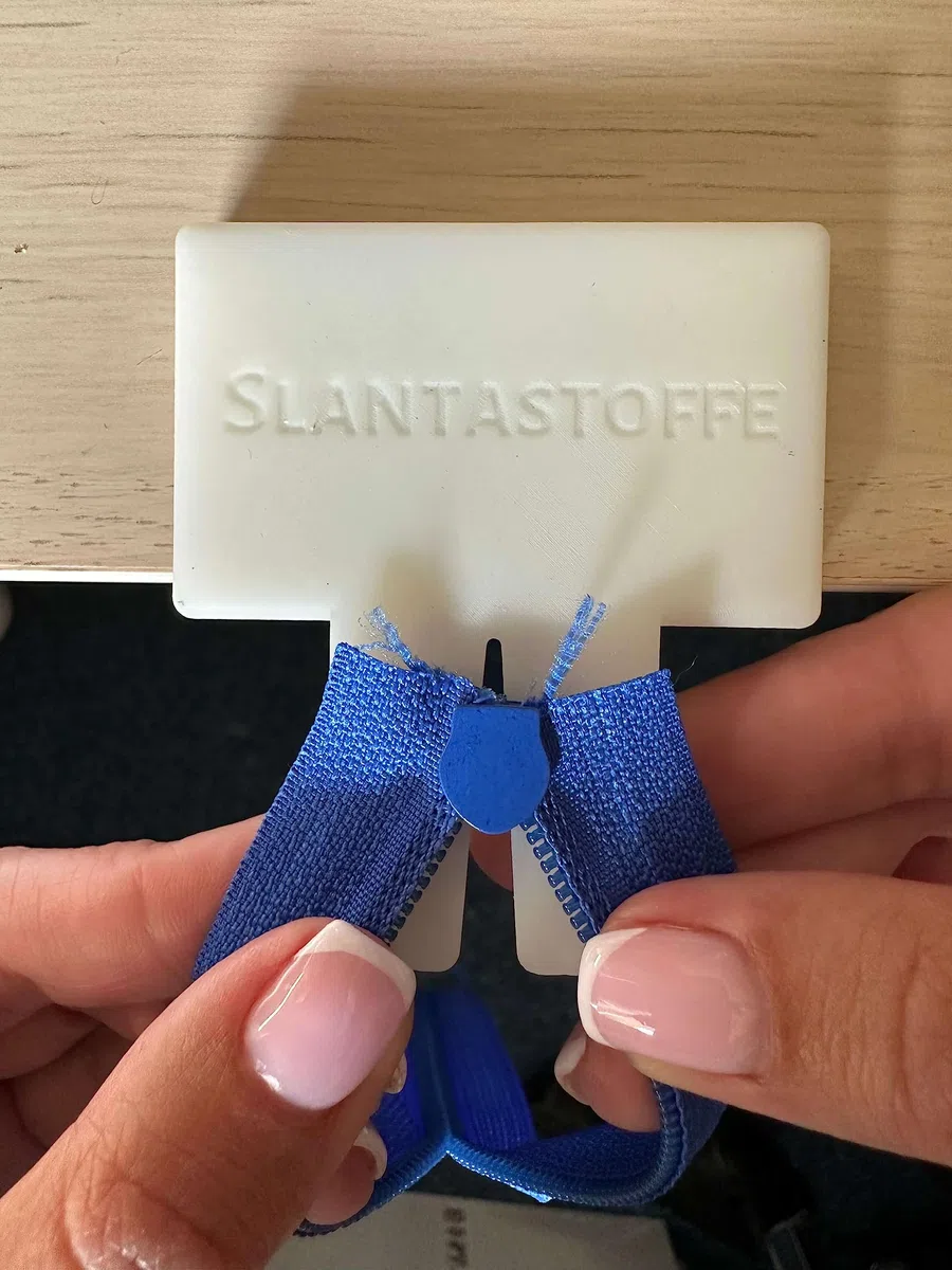 Infila zip per chiusura lampo infinita bianco