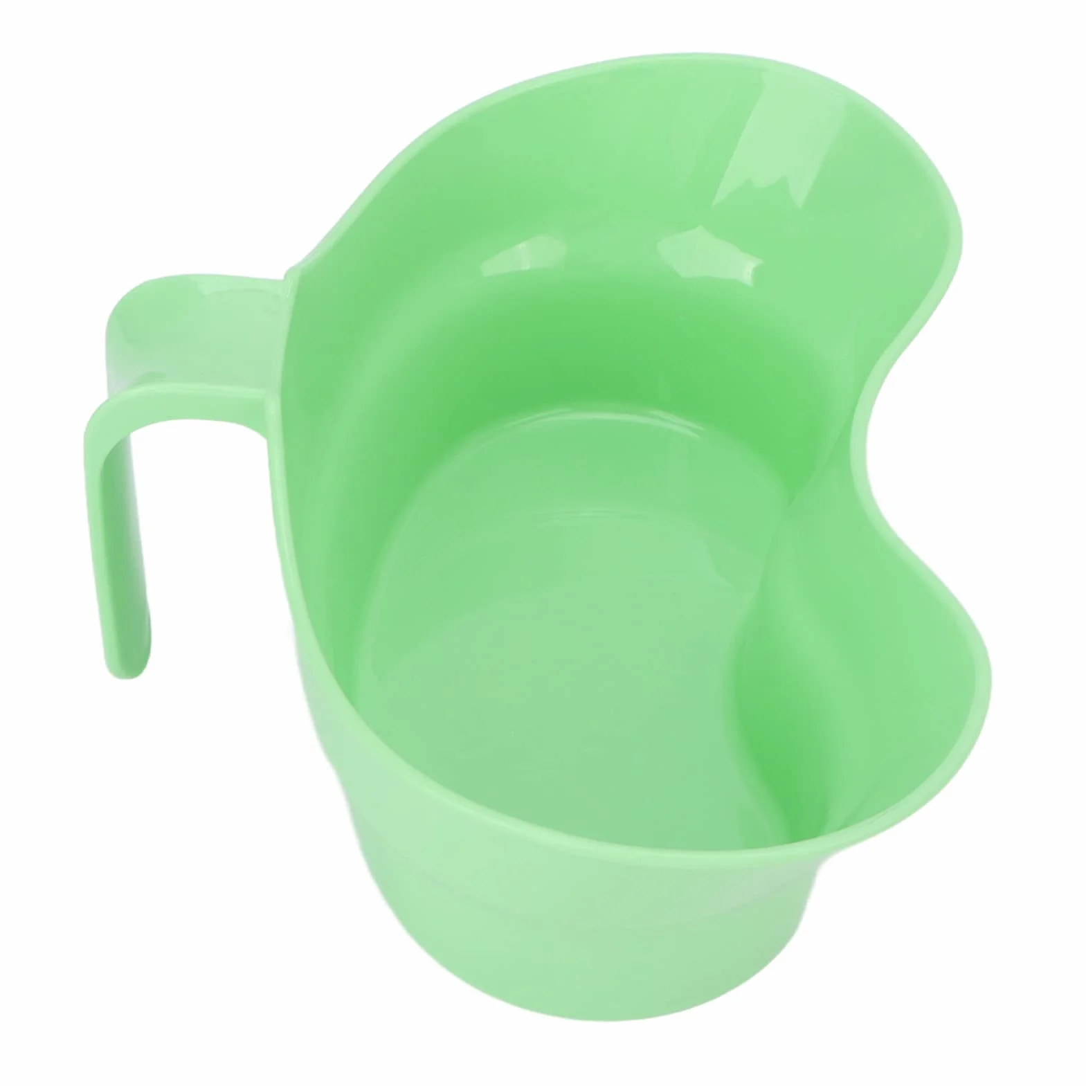 Ciotole di vomito di plastica, grande diametro interno curvo cura orale che ricicla la ciotola per il letto anziano