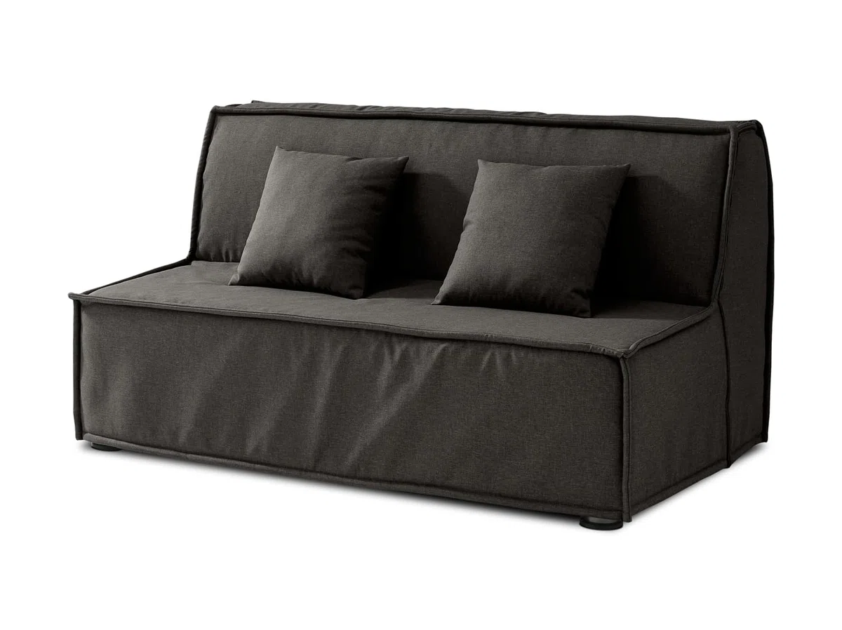 EVERGREENWEB Divano Letto 3 Posti con Materasso Matrimoniale 160x190 Ortopedico Prontoletto RICHIUDIBILE con Rivestimento SFODERABILE e Lavabile, Coppia Cuscini SUPERSOFT Abbinati, Grigio Scuro, ELLEN