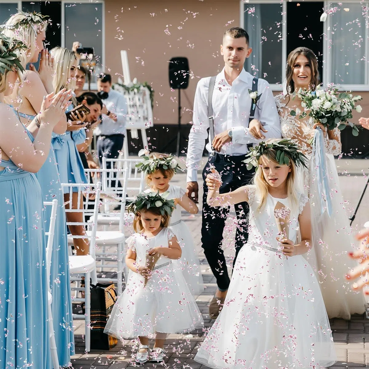 Mbsomnus Petali Matrimonio da Lanciare Naturali 12 Pezzi Coriandoli Matrimonio Biodegradabili Petali di Rosa Fiori Secchi Coriandoli per Decorazioni Tavolo Compleanno Decorazione della Festa Nuziale