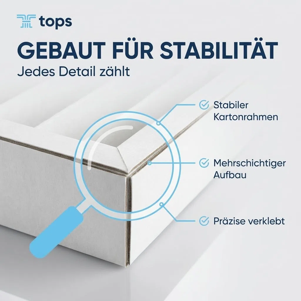 Tops Filtro per Pluggit AP310 | 4 filtri Pluggit G4 | Pluggit Filter AP310 | Sostituisce originale Pluggit APFG4-310 | Sistema di ventilazione KWL | 4 filtri G4 159 x 412 x 46 mm