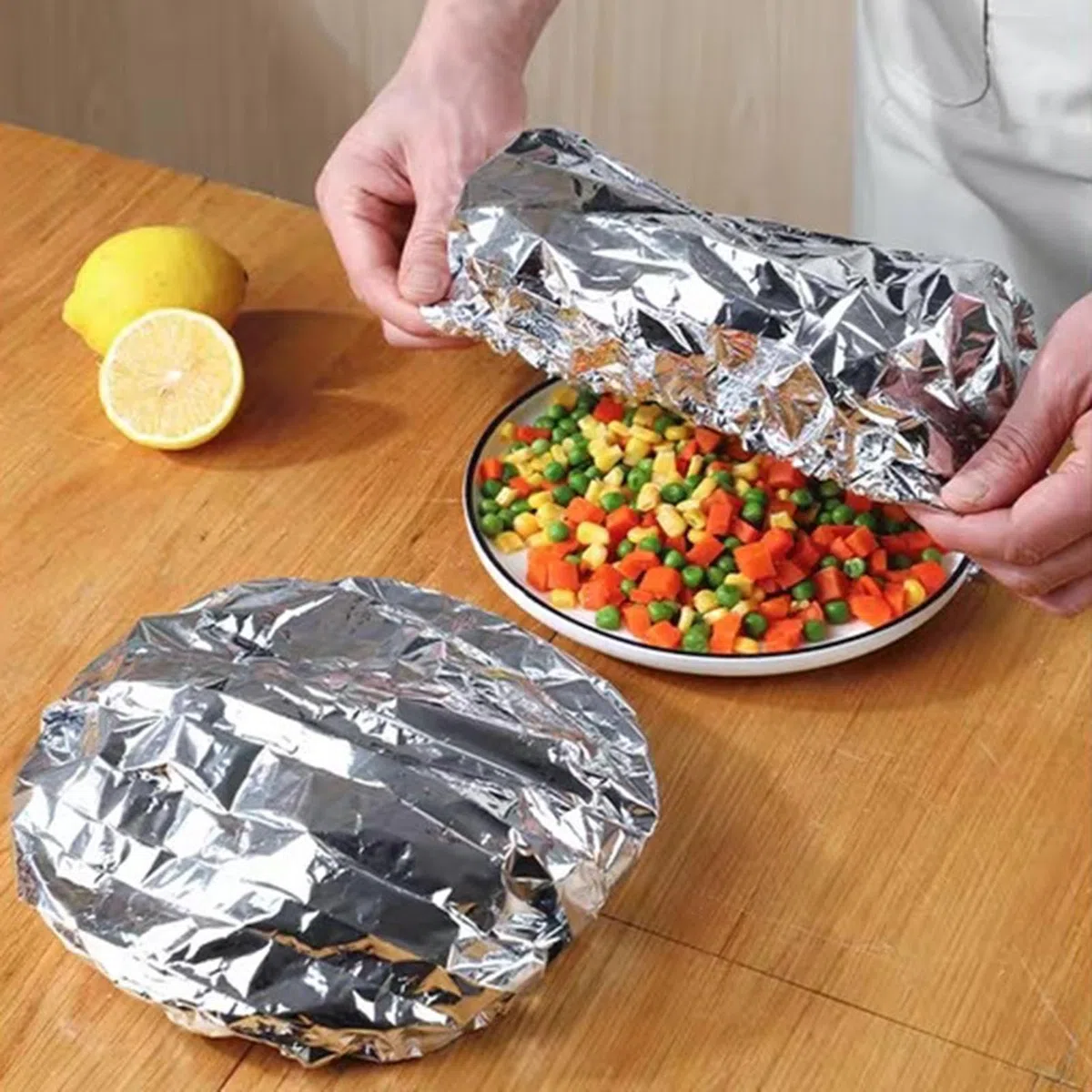Coperture in alluminio – Coperchio elastico riutilizzabile | coperchi per ciotole resistenti al calore, per cucina, ristorante, piastre, ciotole, pentole