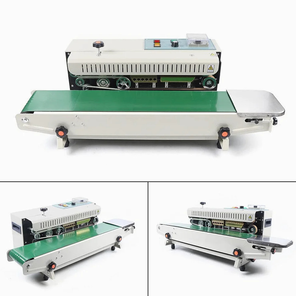 Macchina automatica di sigillatura continua FR-900 Length Unconstrained Sigillatrice Impostazione Saldatrice stagnola Orizzontale Continuo Sacchetto di Plastica Sigillatura Macchina