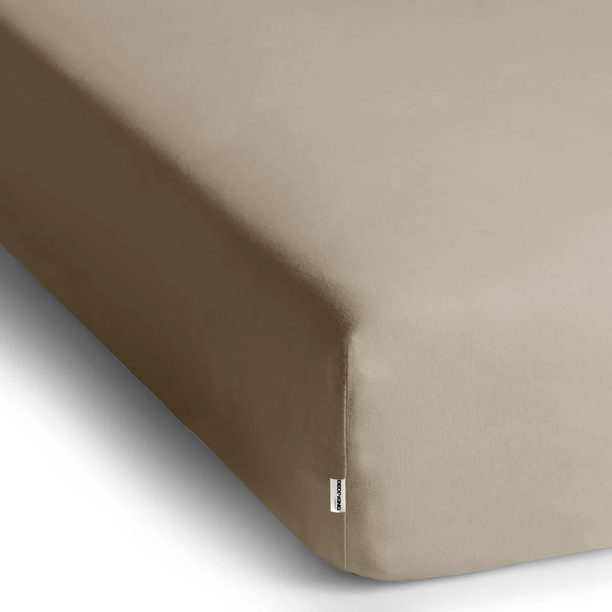 DecoKing Lenzuolo con Angoli Singolo Elasticizzati 80x200-90x200 cm 100% Jersey in Cotone Pettinato Morbido 80x200cm - 90x200cm Beige Cappuccino Amber
