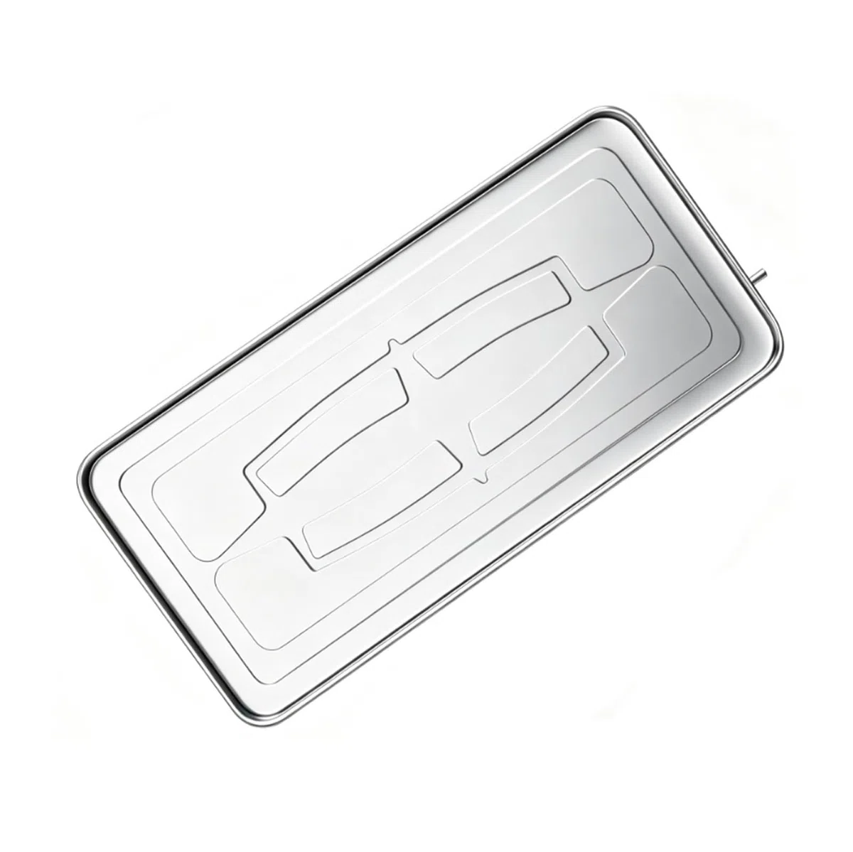 Piatto Condensa Split per Condizionatore Portatile, Piatto Raccogli Acqua Condensa in Acciaio Inox, Include Tubi Flessibili, Fascette e Cavi Metallici, per uso Interno ed Esterno(84x38x3cm)