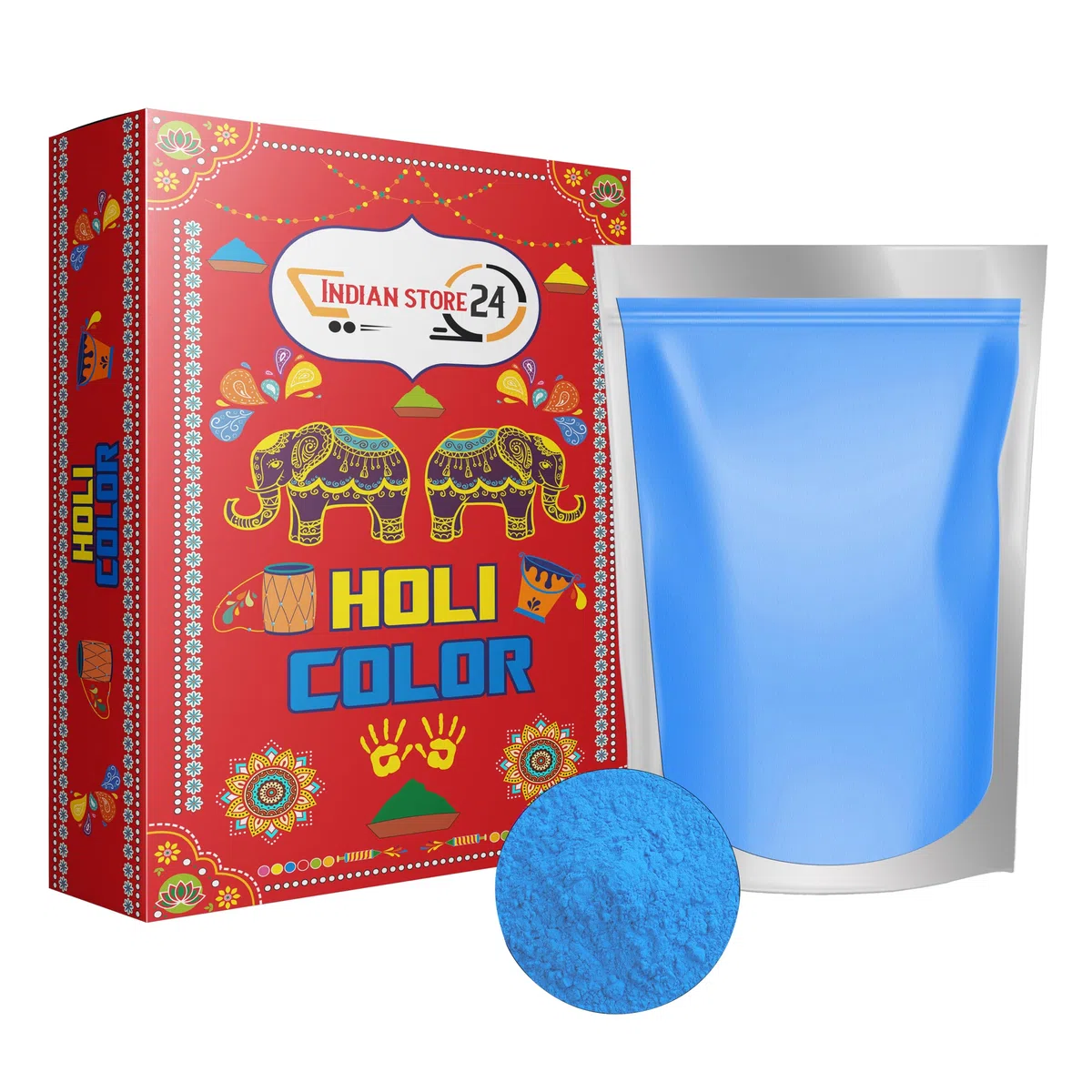 700g Holi color Gulal polvere solubile in acqua Festival naturale servizio fotografico Rangoli polvere arcobaleno sacchetto di colore sacro cane fotografia polvere di colore