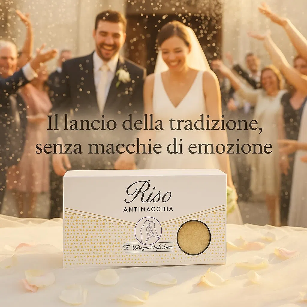 RISO BIANCO 500gr per matrimoni antimacchia - MADE IN ITALY