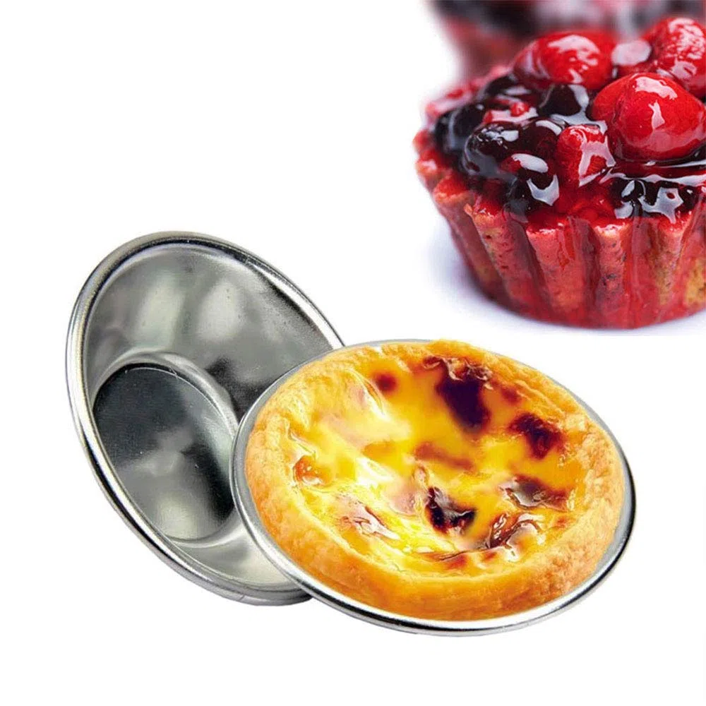 10 Stampi Antiaderenti in Alluminio per Torte, Mini Muffin, Cupcake, Budini, Quiche, Cioccolato