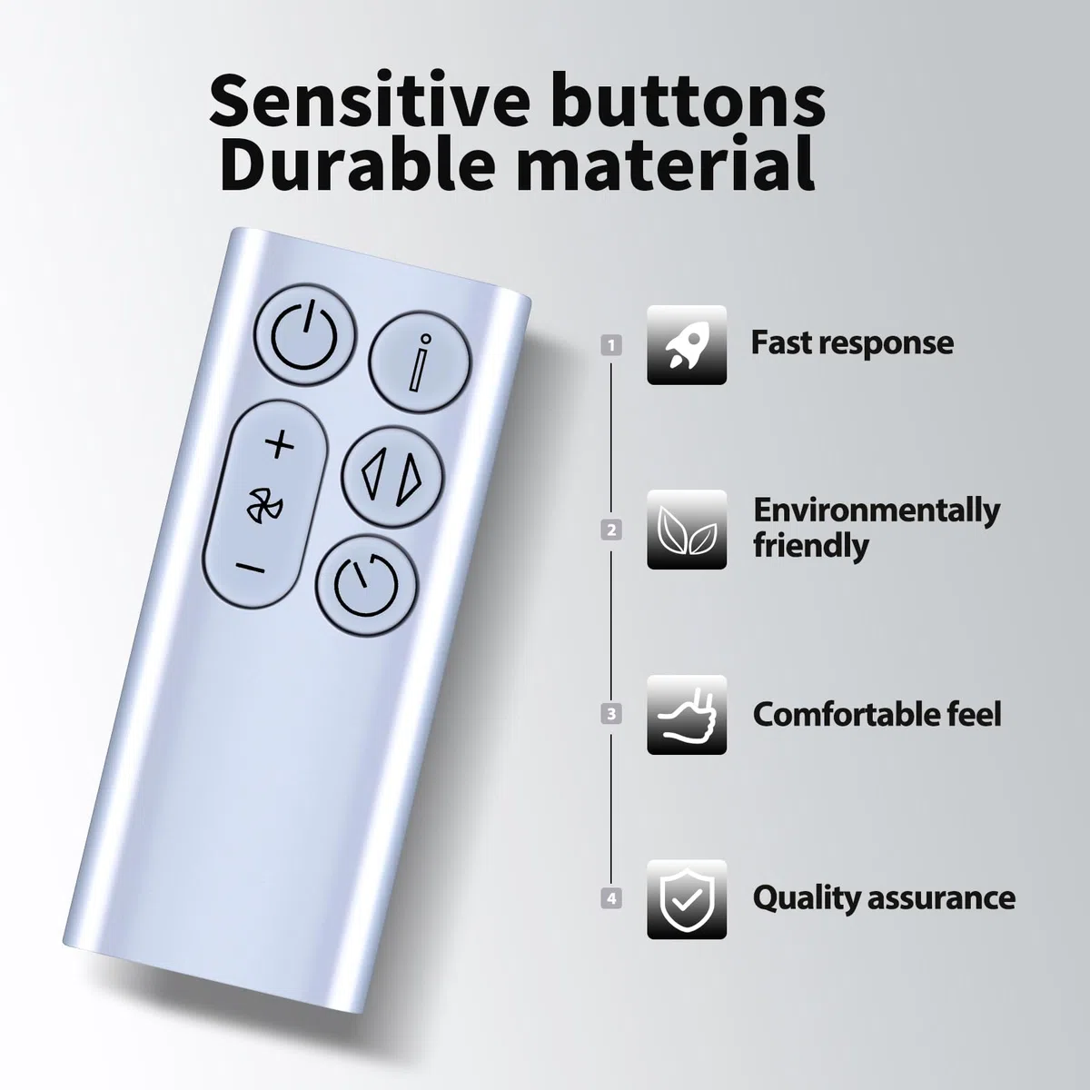 Telecomando di ricambio per ventilatore Dyson BP01 Pure Cool Me (argento)