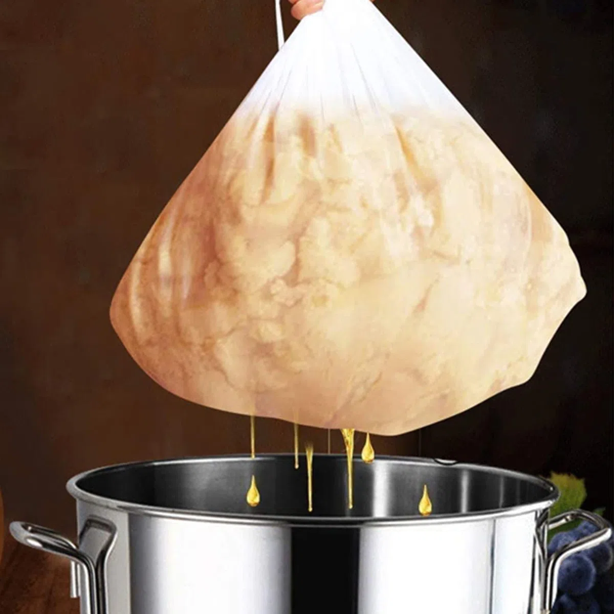 Vastsea Sacchetto Filtro per Birra, Sacchetto Riutilizzabile per Filtrare, Sacchetto Filtro per Birra Fatta in Casa, per Sidro di Frutta, Mele, UVA, Birra