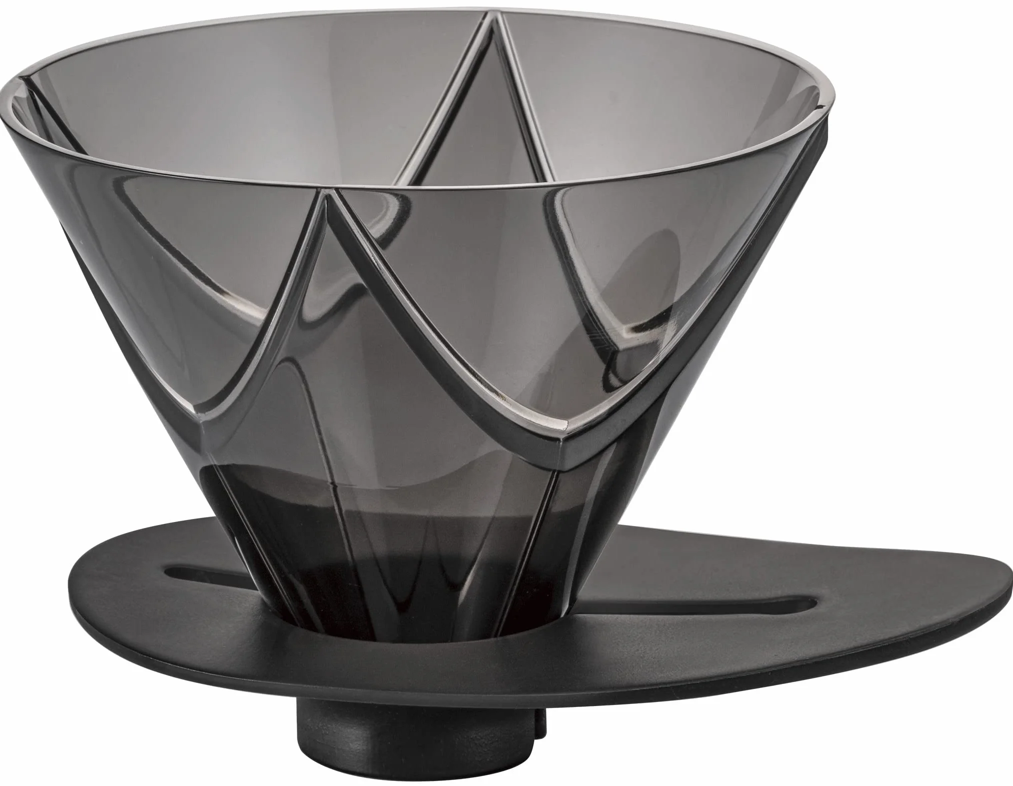 Hario V60 Mugen - Gocciolatore da caffè, colore: Nero trasparente