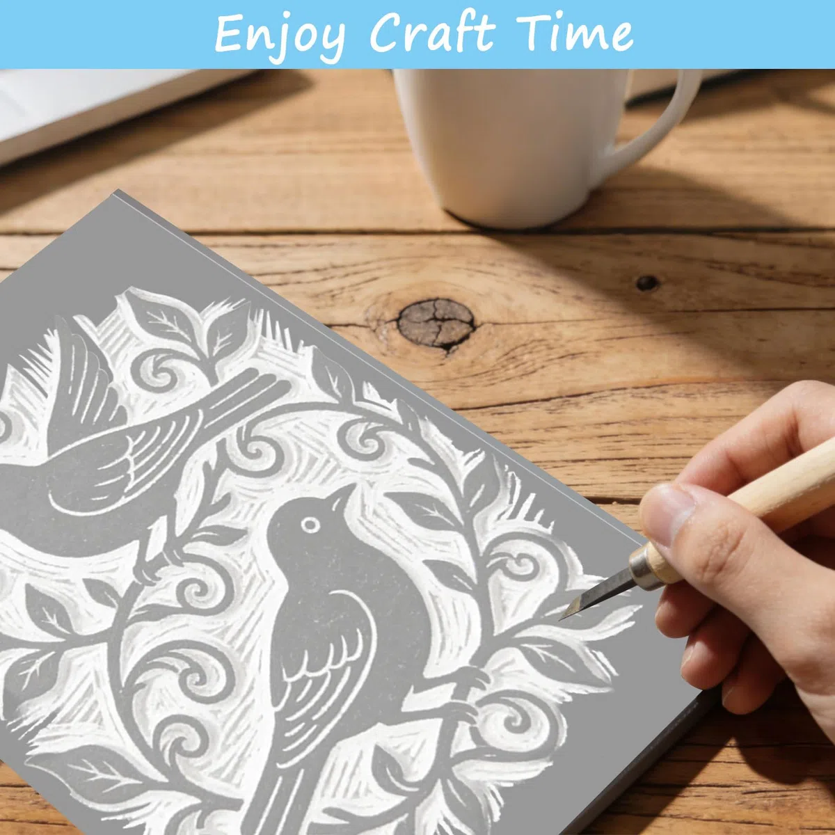 4 Pezzi Linoleum per Incisione, 2A4+1A5+1A6 Pannello in Linoleum, PVC Piastra in Gomma Morbida, Blocchi di Intaglio per Incisione, Artigianato Fai da Te e Sigilli (Grigio)