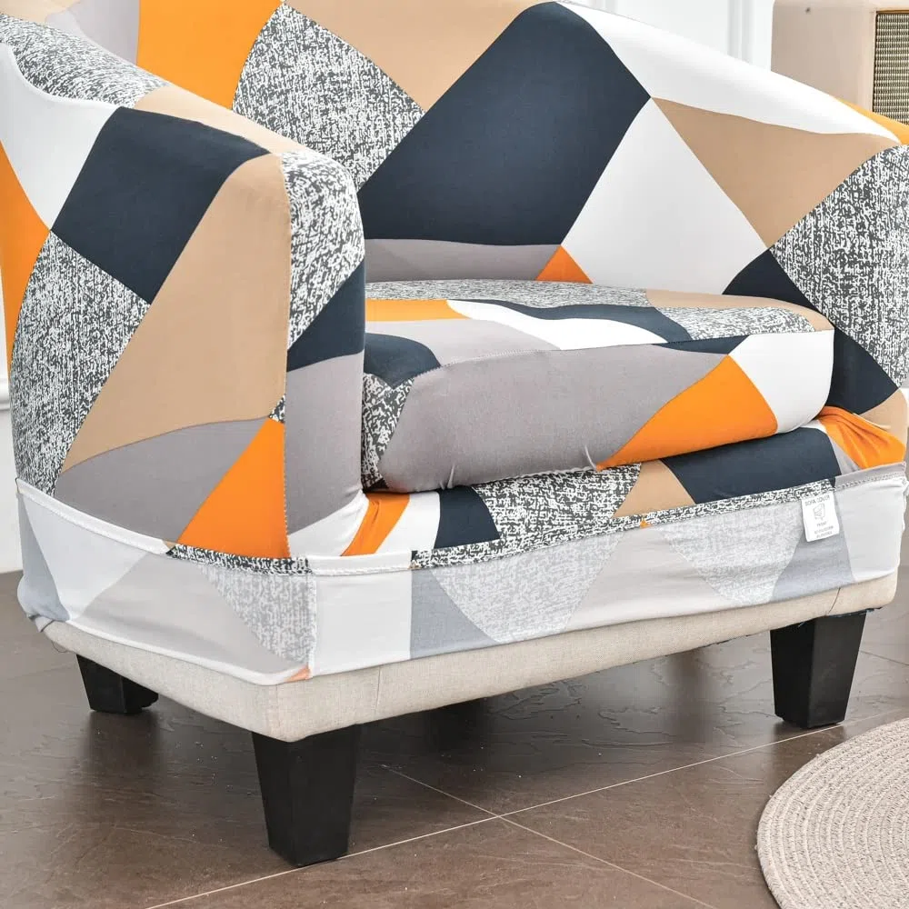Copripoltrona 1 Posto Elasticizato Copripoltrona Chesterfield Antiscivolo Stampata Copri Poltroncina Universale Rimovibile Lavabile Fodera per Sedia da Club (Color : #6)