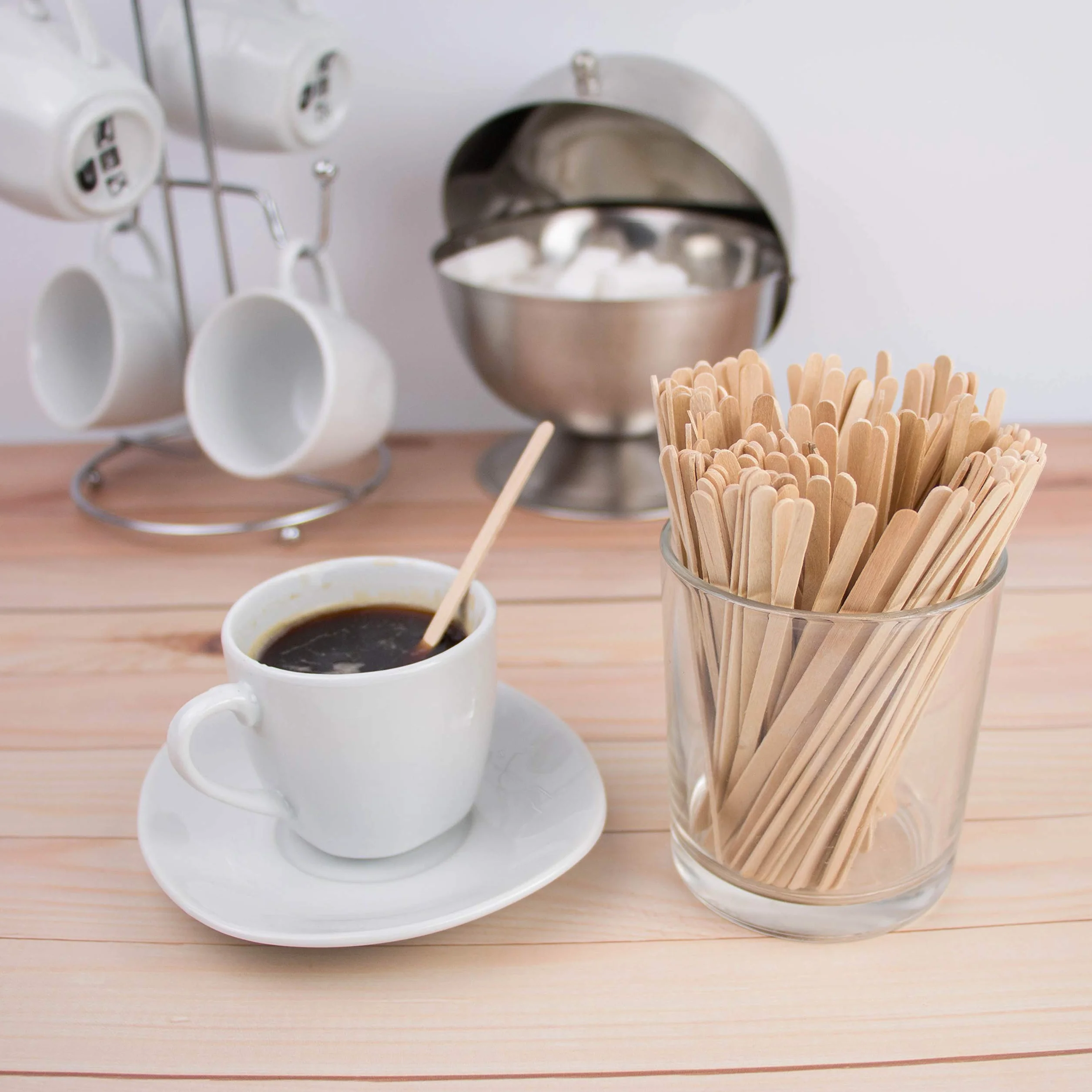 Extiff Touillettes - Palettine in legno, 11 cm, per mescolare caffè / tè (Confezione da 2.000)