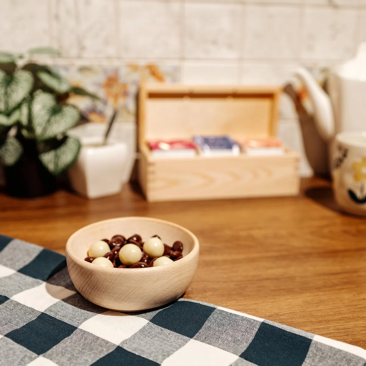 Creative Deco Piccola Ciotola di Legno | Rotonda 12 x 12 x 6 cm | Perfetta per Muesli Frutta Spuntini Cucina