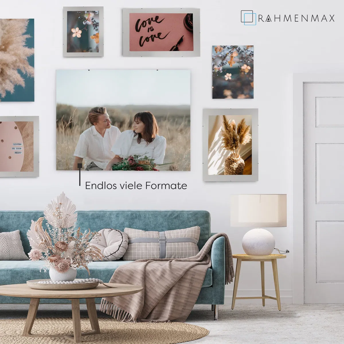 RahmenMax Dakota - Cornice portafoto senza cornice, 30 x 35 cm, senza cornice, su misura, con vetro acrilico antiriflesso