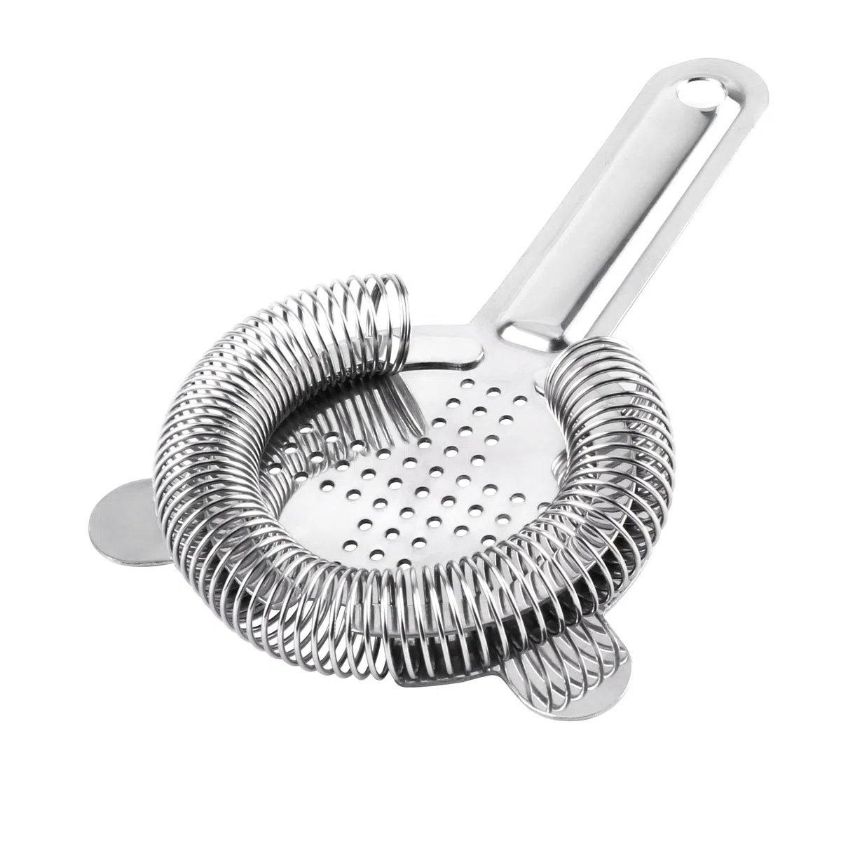 2Pcs Colino da Cocktail in Acciaio Inox - Strumento Professionale Per Bevande, Party, Bar e Club - Argento