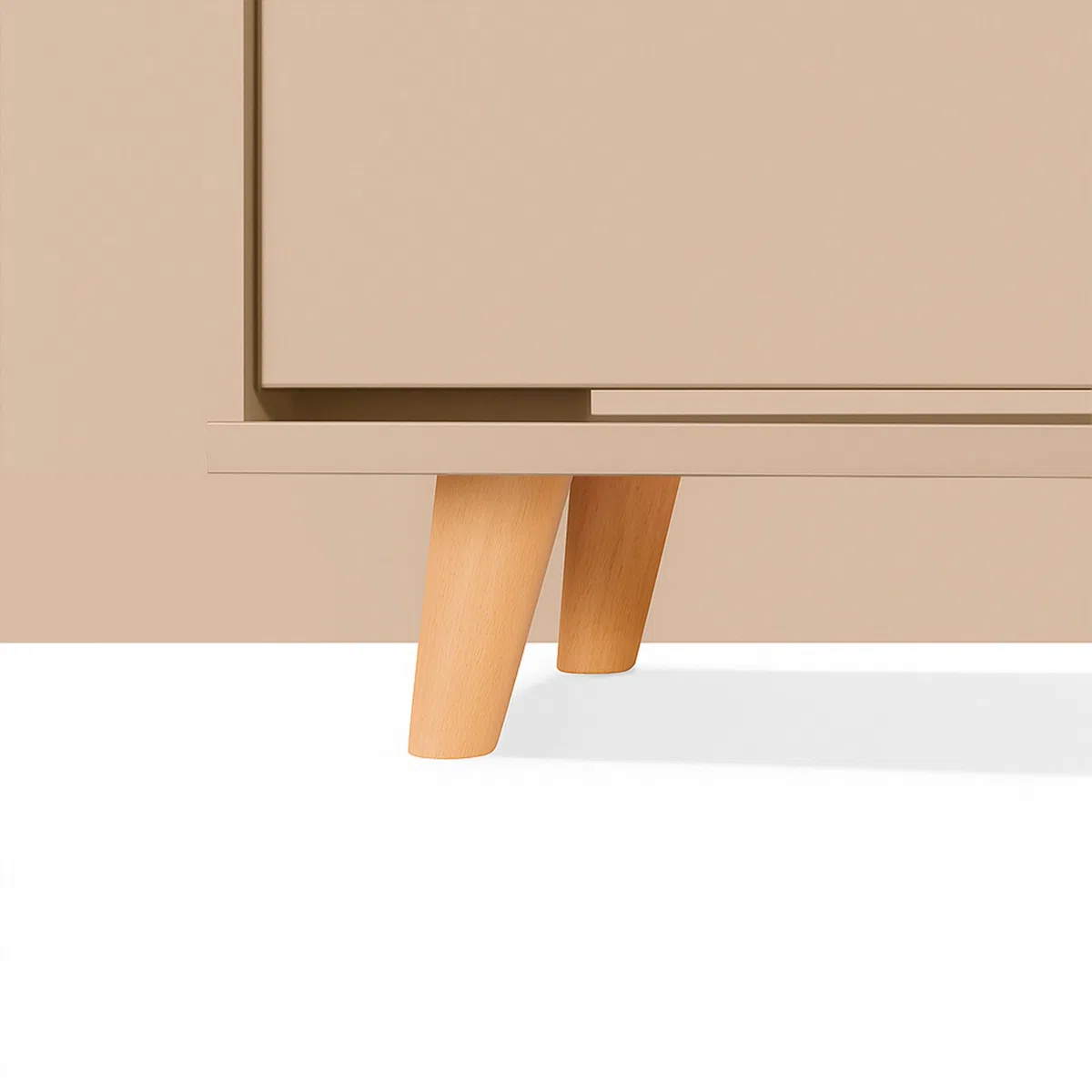 FRANKYSTAR Plana - Scarpiera Salvaspazio 3 Ante 55x116x25 cm per 18 Paia di Scarpe in Legno Tortora