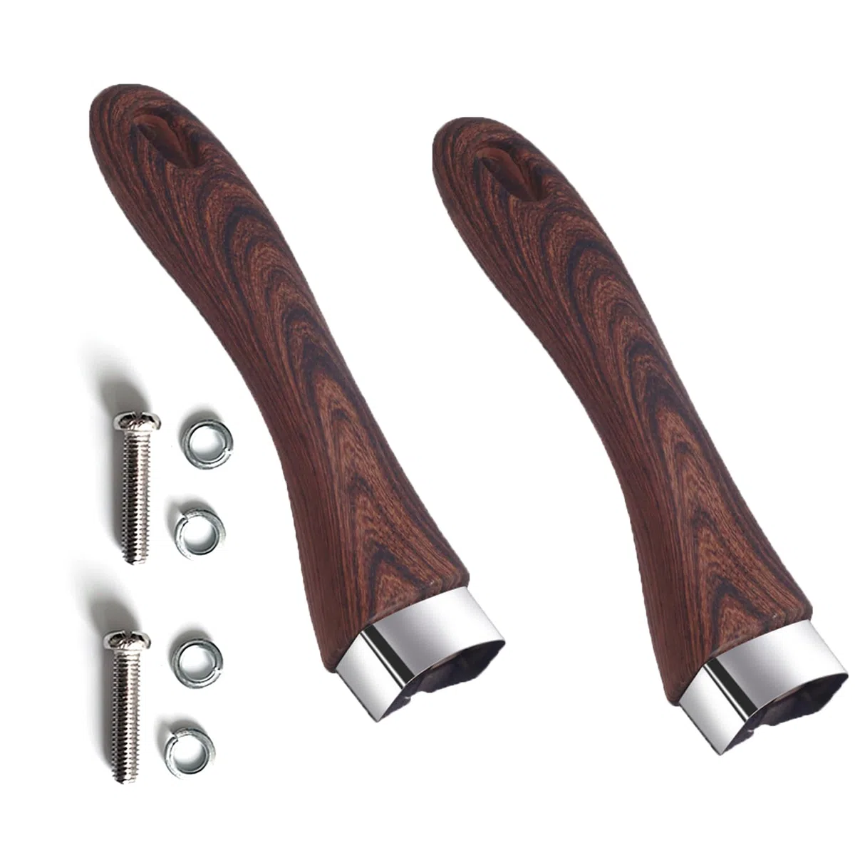 Vastsea 2 Pezzi Manico Rimovibile, Manico Pentola Universale, Manico universale rimovibile, per Utilizzato Nella Maggior Parte Degli Accessori Pentole da Cucina （Legno Marrone）