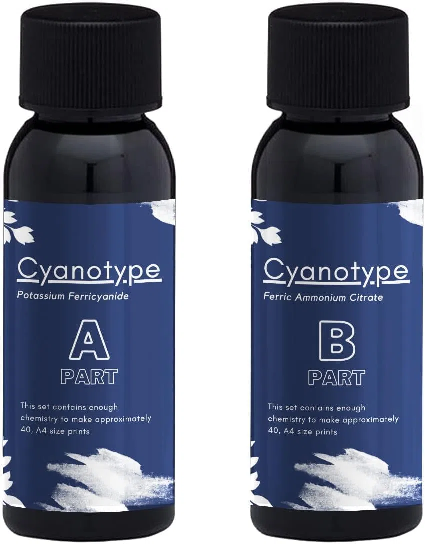OIAMADE Cyanotype - Set di sensibilizzazione solare per stampa solare, blu, 100 ml
