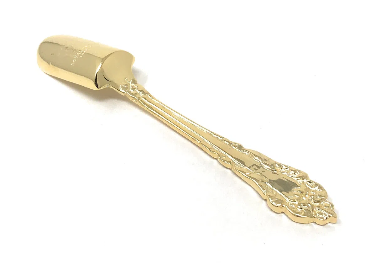 Varotto & Co. Paletta Zucchero in Sheffield Placcato Oro Ottone Dorato 12,5 cm cod.67401AU