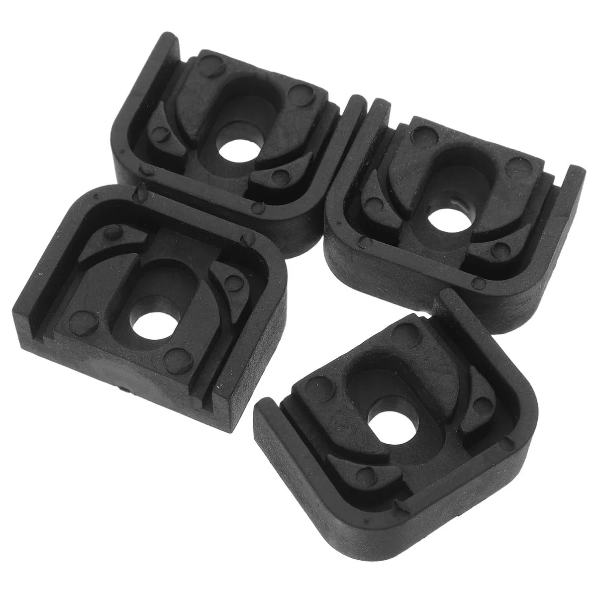 Amosfun Cuscinetti Antivibranti in Gomma Per Condizionatore D'Aria 2.0X1.5X0.67 Pollici Supporti Universali Per Unità Esterne Riduzione Vibrazioni E Rumore Installazione Facile E Sicura