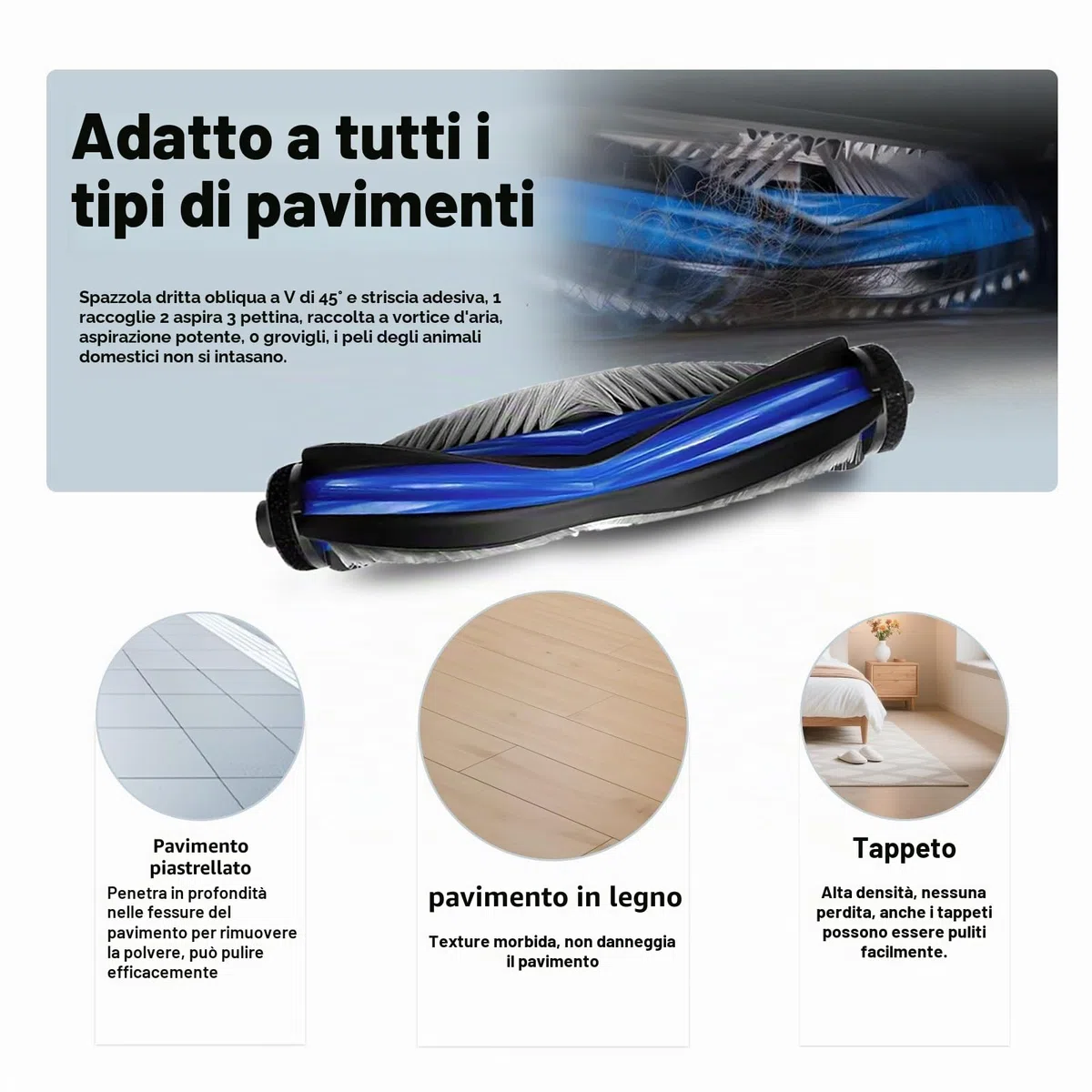 2 pezzi Spazzola Principale per Ecovacs Deebot T50 Pro Omni Gen2, T50 Omni, T50 Omni Gen2, T50 Pro Omni, T50 Pro, T80, T30C,X8 Aspiratore, T50 Pro Omni Spazzola Principale