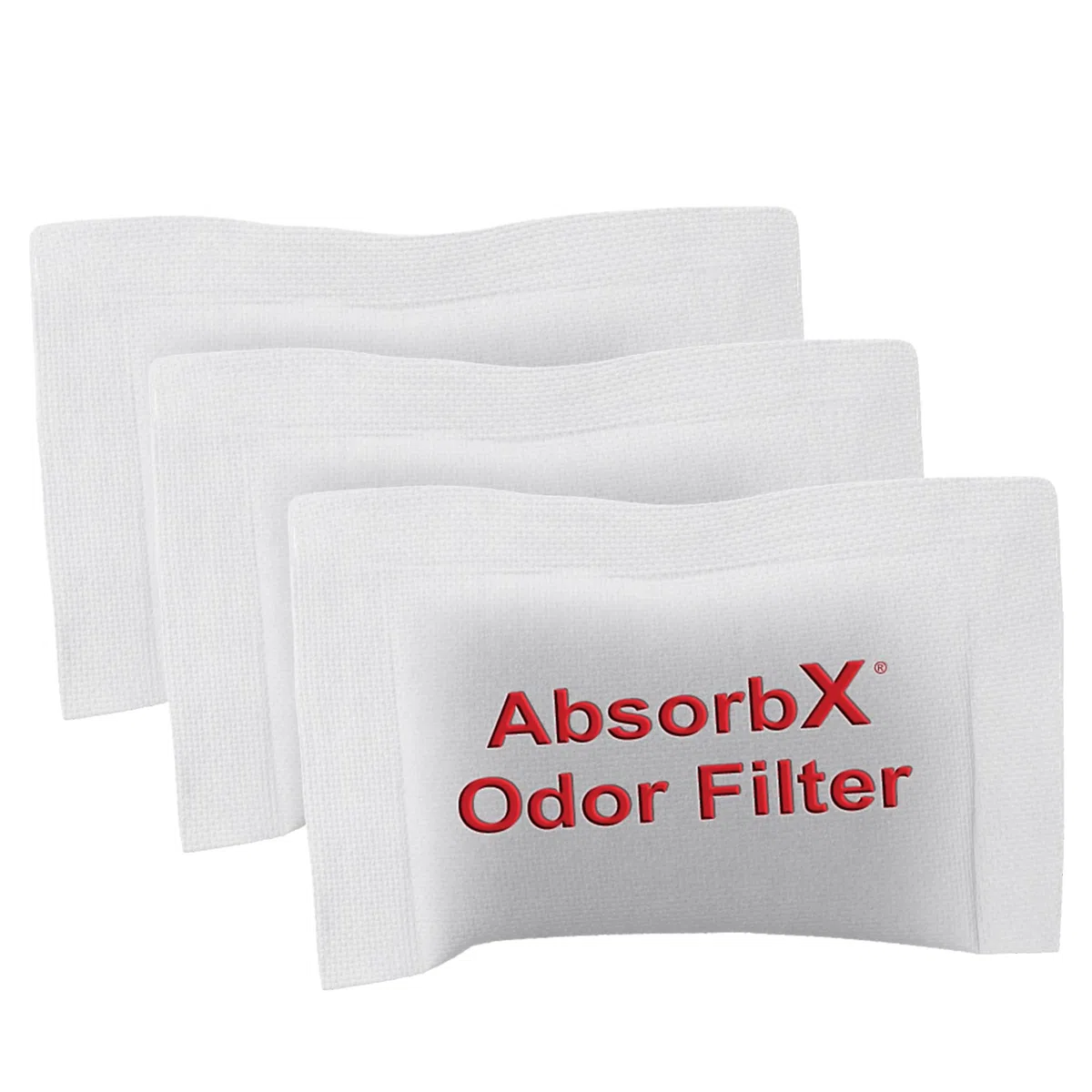 Itouchless Confezione da Tre Filtri Profumati Absorbx in Grado di Assorbire gli Odori Della Spazzatura, in Carbone Attivo Naturale, Biodegradabili, Per Bidoni della Spazzatura da 30 Litri e Oltre