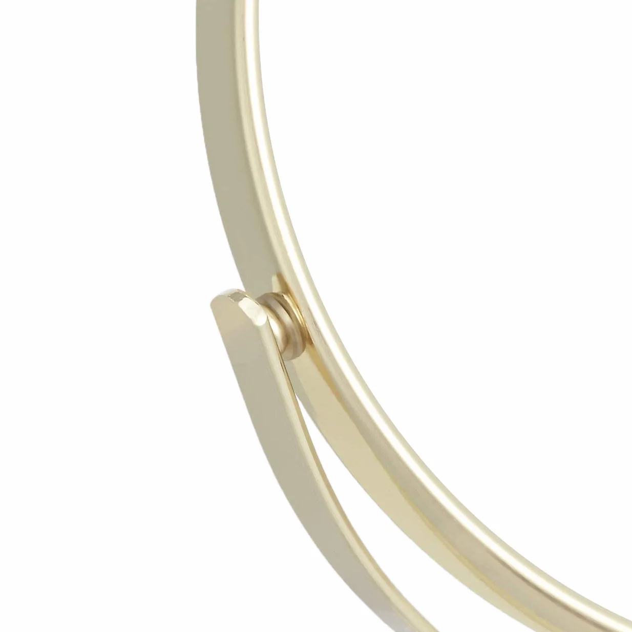 Amazon Basics Specchio Rotondo cosmetico Da tavolo, ingrandimento 1x/5x, 18.3 x 12.5 x 30 cm, oro, 7.2L x 4.92W cm