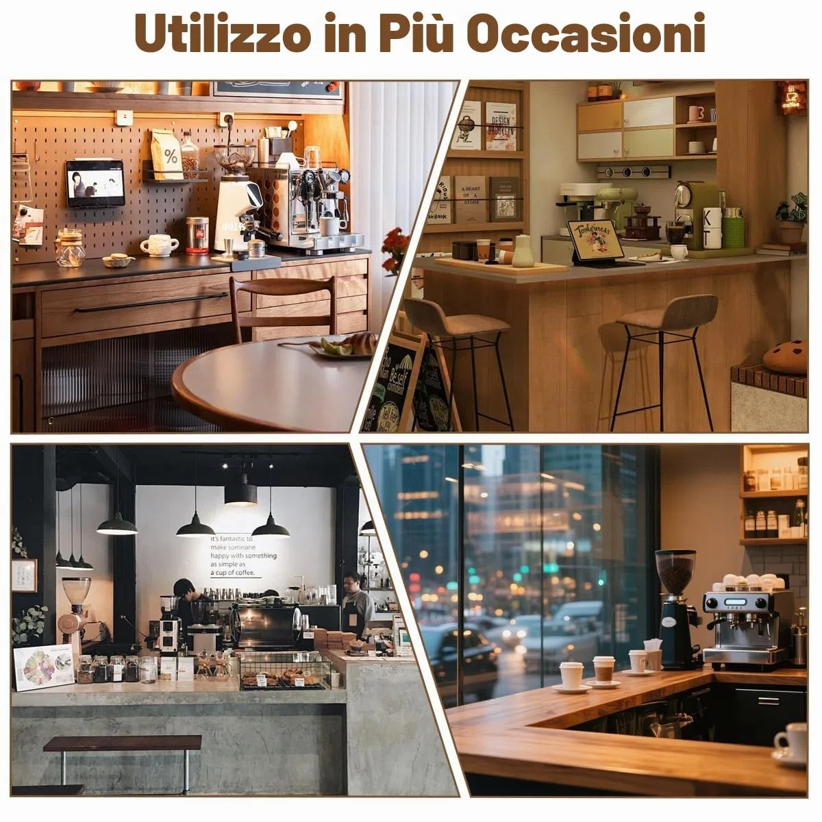200 Pezzi 2-4 Tazze Filtro Caffe Americano 02 | U Forma, Naturale, Non Sbiancata per Filtri Manuali, Macchine da Caffè, Caffettiere