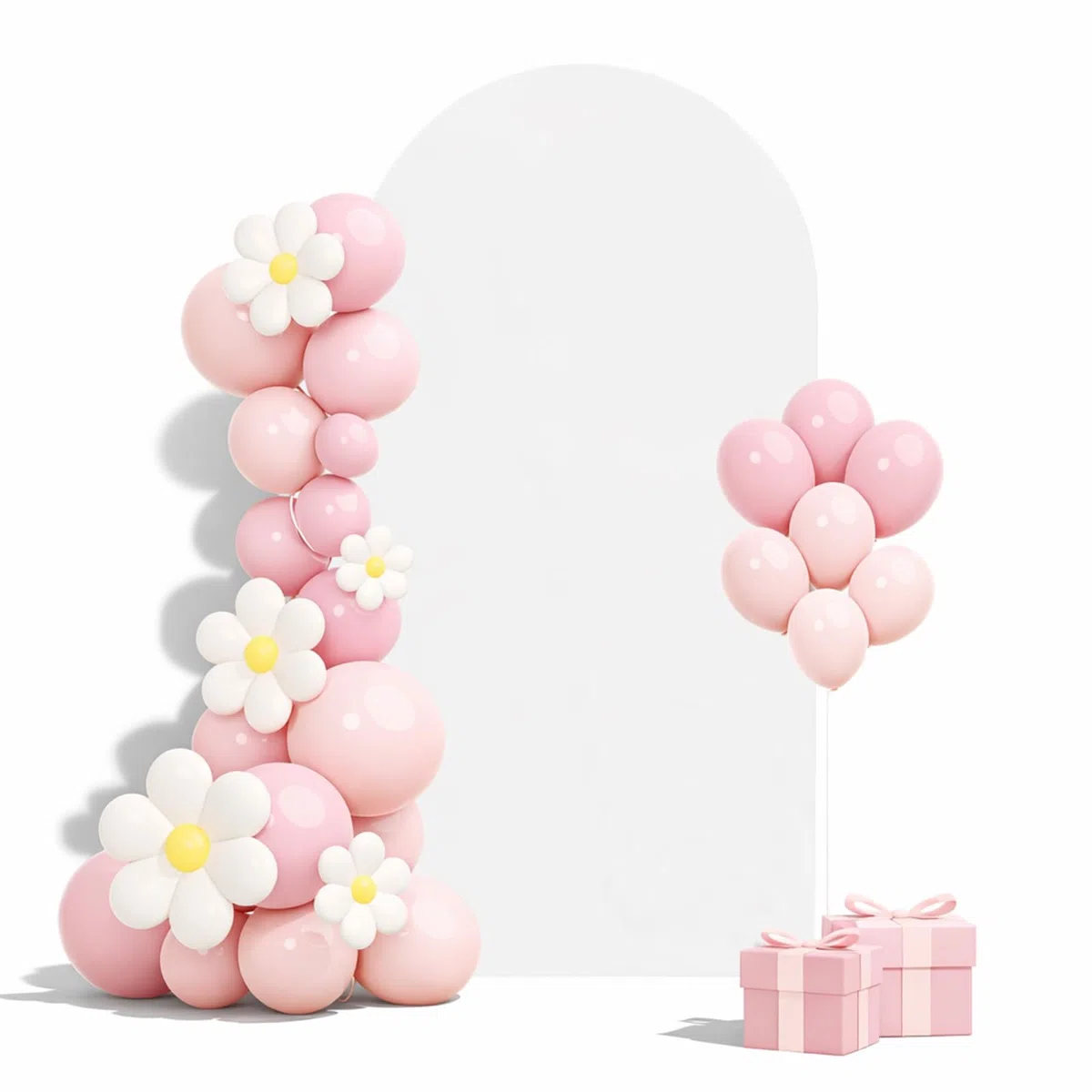 Sfondo a forma di arco bianco - 80x180 cm Sfondo a forma di arco, parte superiore rotonda, doppio lato, copertura della cornice, copertura dello sfondo per festa di compleanno, cerimonia, banchetto