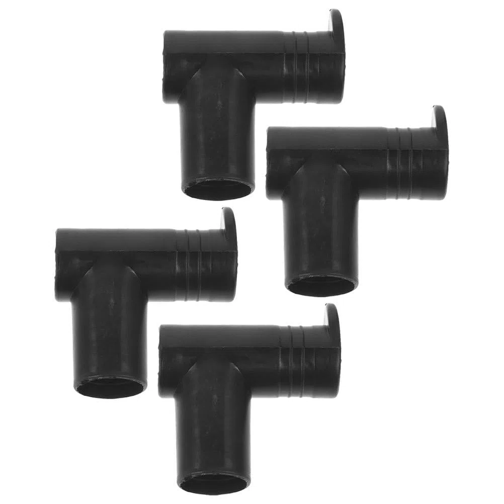 4 Connettori Angolari Per Appendiabiti in Plastica Giunti Per Stendibiancheria Facili Da Installare Accessori Per Tubo Stendino Domestico 2.75In Interno Diametro
