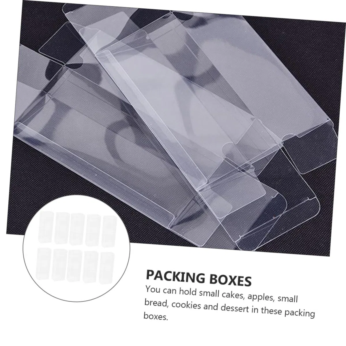 Toyvian Set da 26 Pezzi Scatole di Immagazzinaggio Trasparenti in PVC Rettangolari 5X5X15 CM Scatole di Plastica Multiuso Leggere e Compatte per Conservazione e Organizzazione Oggetti