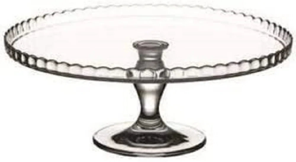 Patisserie-Alzata Con Piede In Vetro Art 95117, 32 Cm