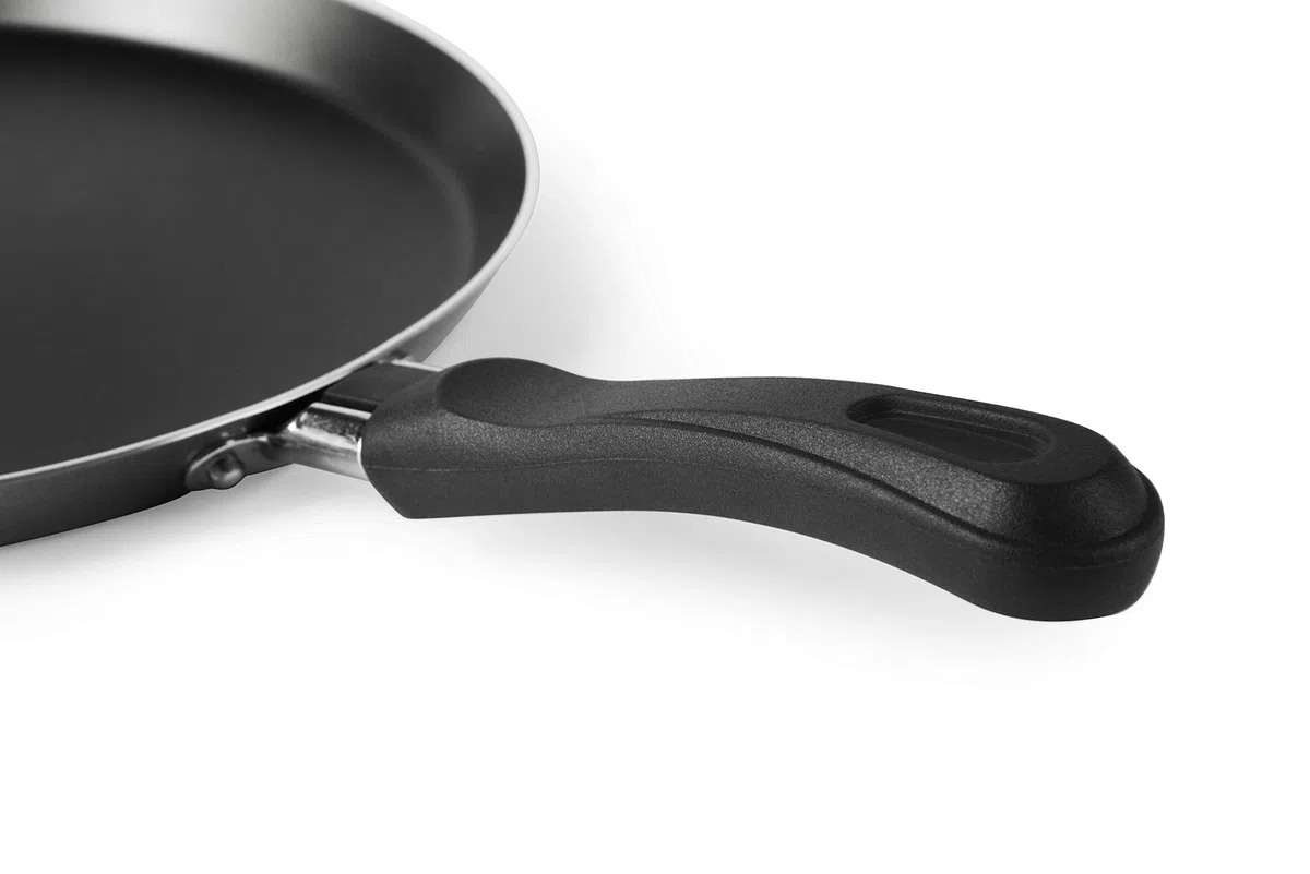 Excelsa Amica Crepiera con Tiracrepes, Alluminio, Nero, con rivestimento antiaderente, 24 cm