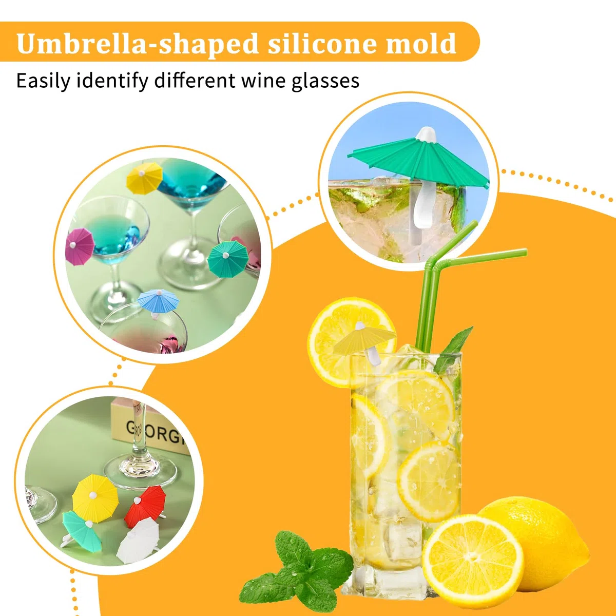 12 Pezzi Segna Bicchieri Calici, Segna Bicchieri, Segnabicchieri per Calici, per da Champagne, da Cocktail, Adatti per Feste, Cene in Famiglia, Bar, Caffè e Altre Scene