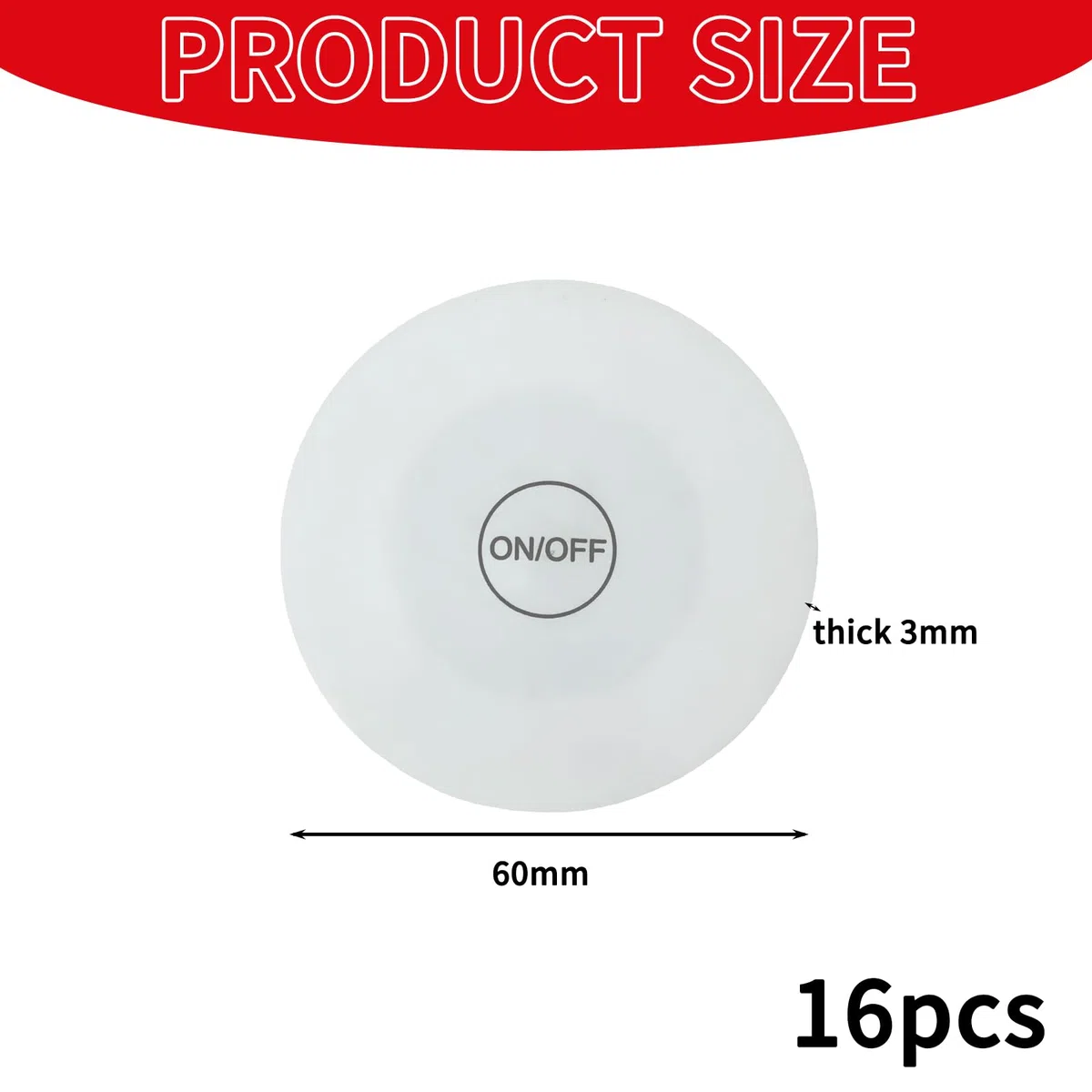 Niziroo Sottobicchieri a LED Adesivi luminosi autoadesivi: 16 sottobicchieri a LED,adesivi a LED,luci adesive a LED,sottobicchieri a LED a 7 colori,luci adesive a LED Boccali autoadesivi per caffè