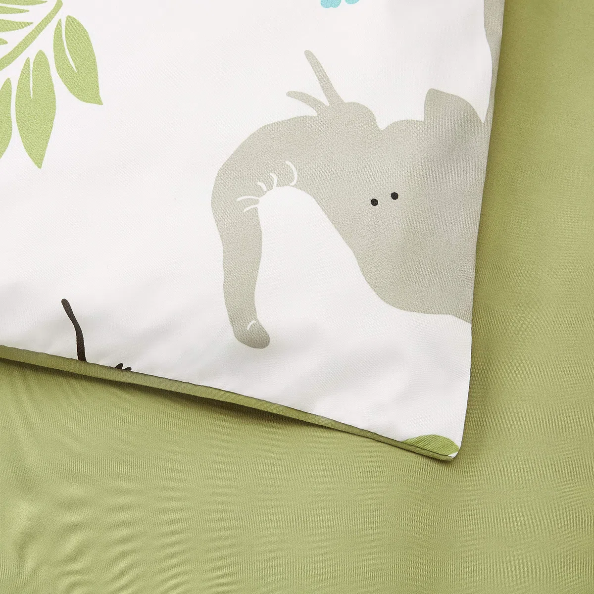 Amazon Basics Set copripiumino singolo per bambini, in microfibra, 2 pezzi, con copripiumino 100 x 135 cm e 1 federa da 40 x 60 cm, con stampa animalier