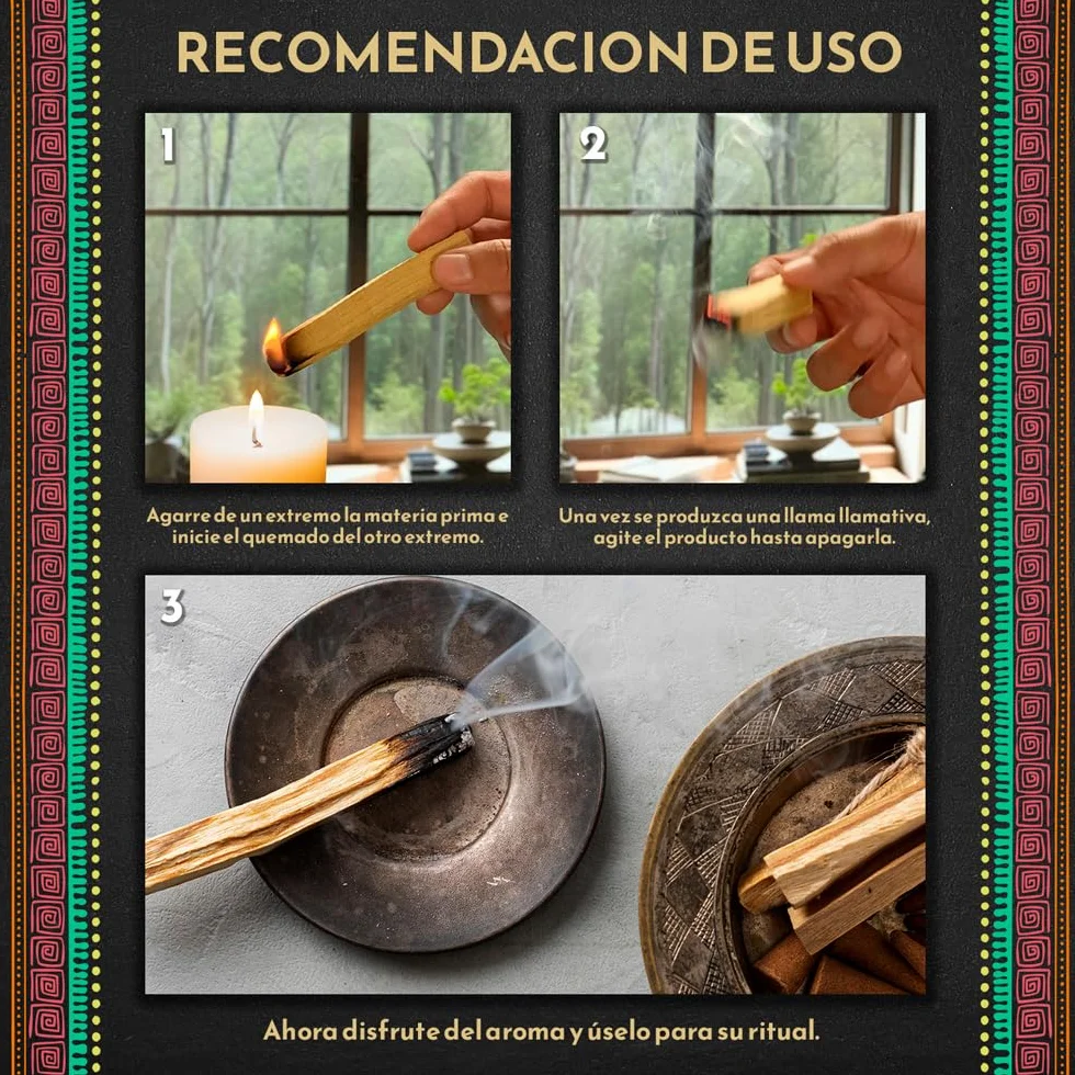 3 Salvia Bianca e 3 Palo Santo Sacra da Bruciare, Erba di Purificazione e Armonia: Salvia Apiana 100% Naturale, Ideale per la Pulizia Spirituale e i Rituali Energetici